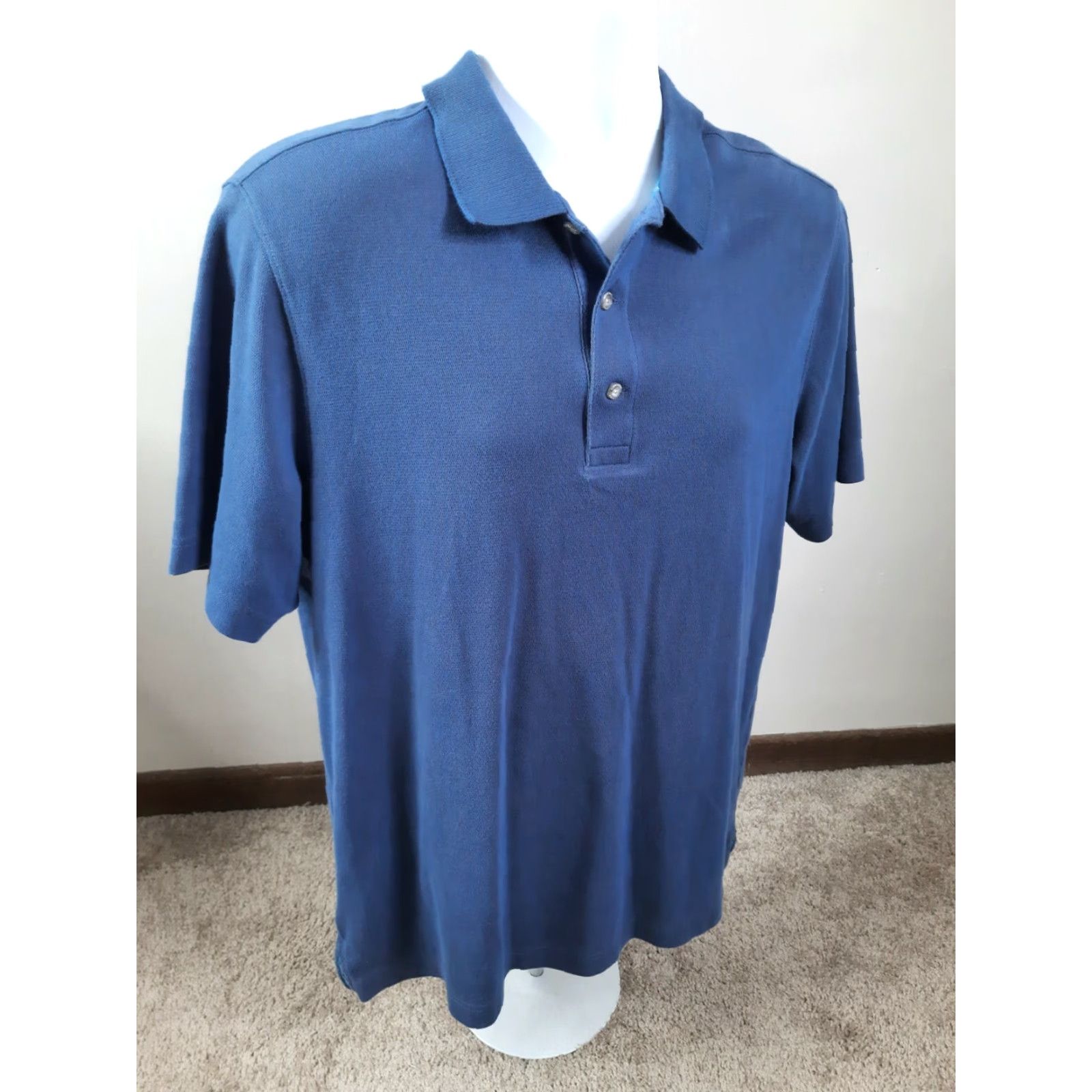 Eddie Bauer Eddie Bauer Polo Shirt Polo Men M Pastel Blue Travex Short Sleeve Button Collar Solid Cotton Shirt Size US M / EU 48-50 / 2 - 6 Thumbnail