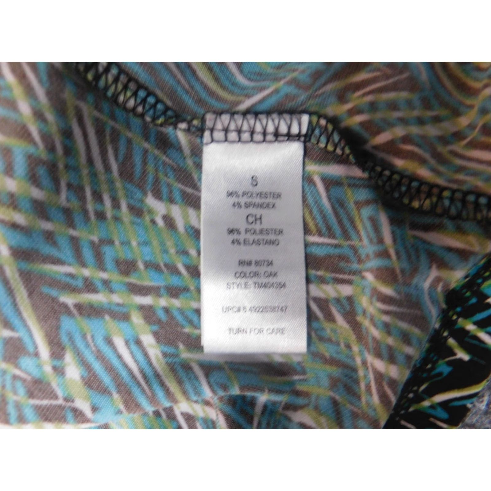 Vintage To the Max Womens Dress S Green A-Line Knit Polyester Mock Neck Short Sleeve Crochet Knee Length Pullover Stretch Geometric Size S / US 4 / IT 40 - 7 Thumbnail