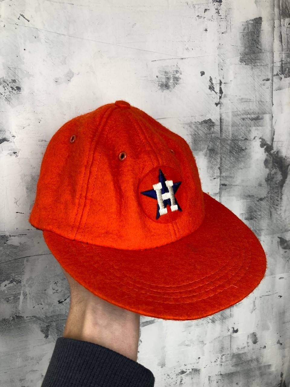 Other 80s MLB Houston Astros Orange Vintage Trucker Snapback Hat Size ONE SIZE - 2 Thumbnail