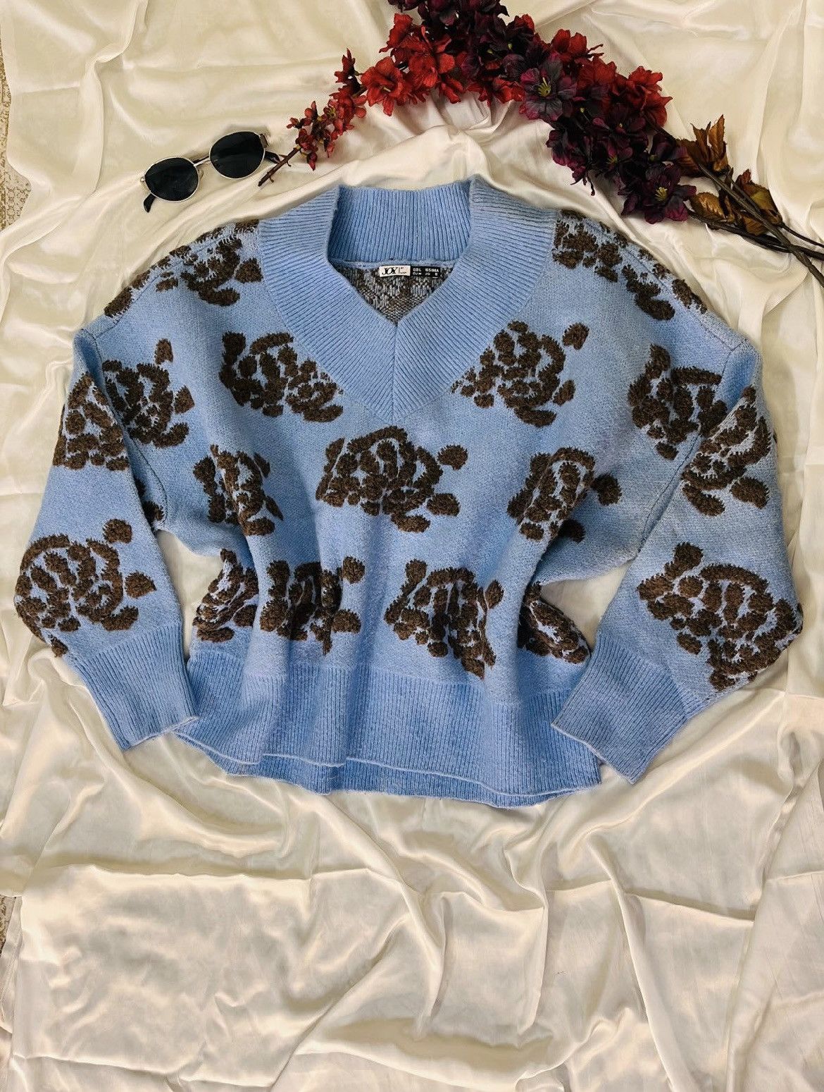 Other Blue animal print sweater Size XXL / US 16-18 / IT 52-54 - 3 Thumbnail