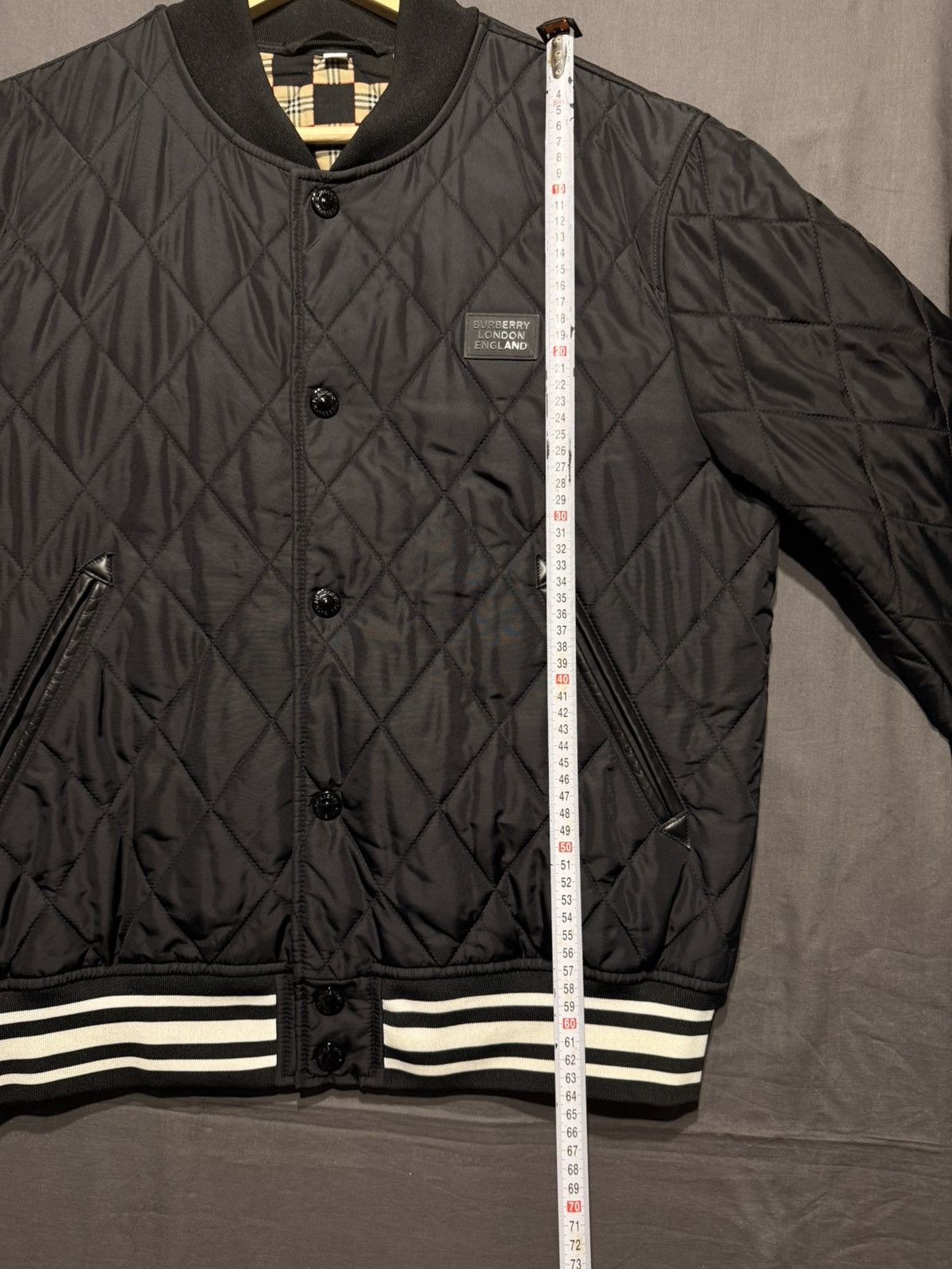 Burberry Burberry Quilted Diamond Varsity Bomber Jacket Size US M / EU 48-50 / 2 - 10 Thumbnail