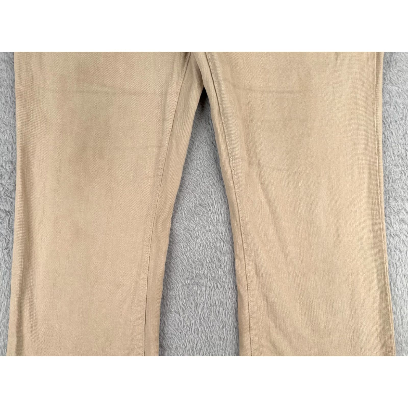 NYDJ VINTAGE NYDJ Jeans Womens 12 Beige Denim Bootcut High Rise Cotton US Made 27x32 Size 34" / US 12 / IT 48 - 3 Thumbnail