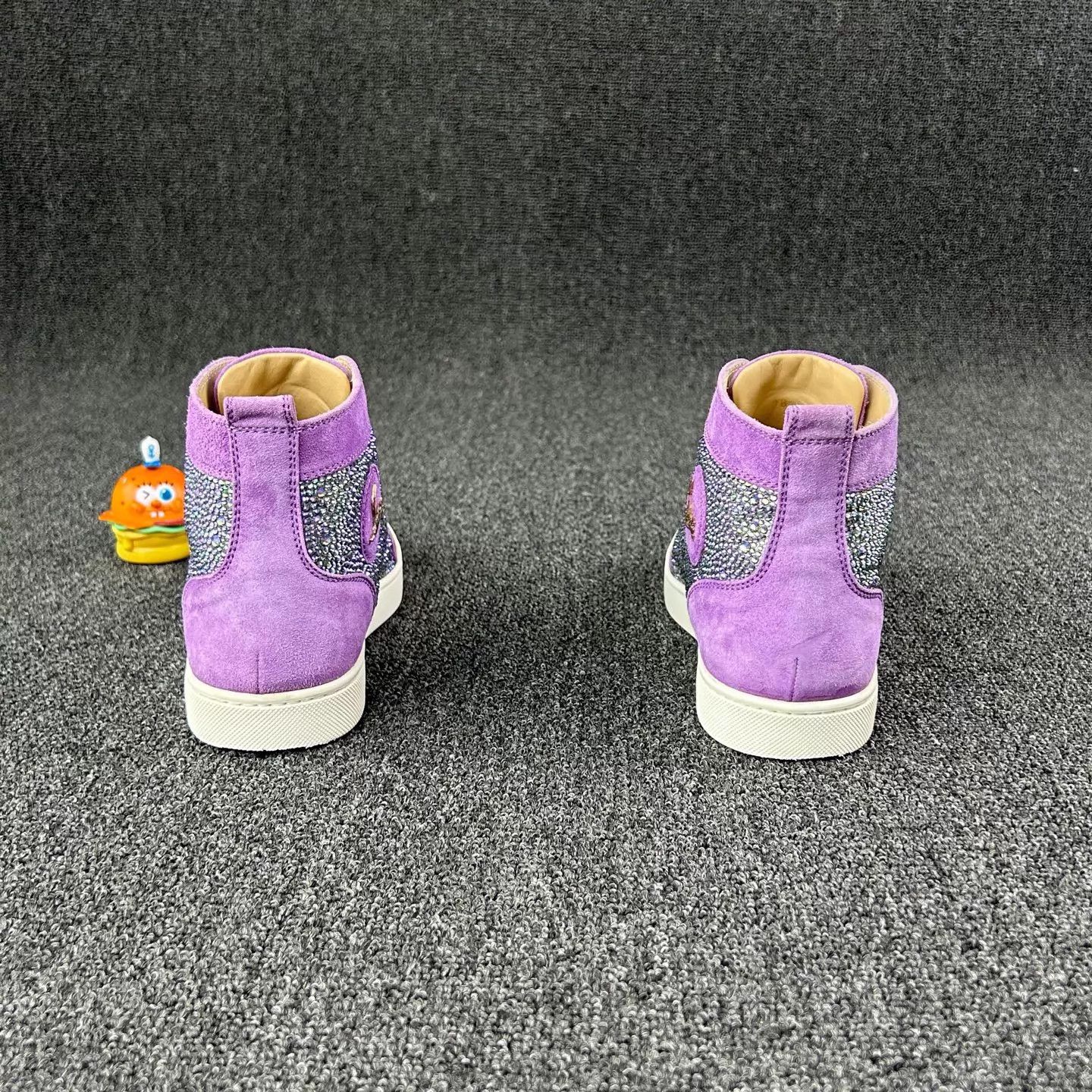 Christian Louboutin Christian Louboutin Purple Pave Crystal Sneaker 38 Size US 7.5 / IT 37.5 - 5 Thumbnail