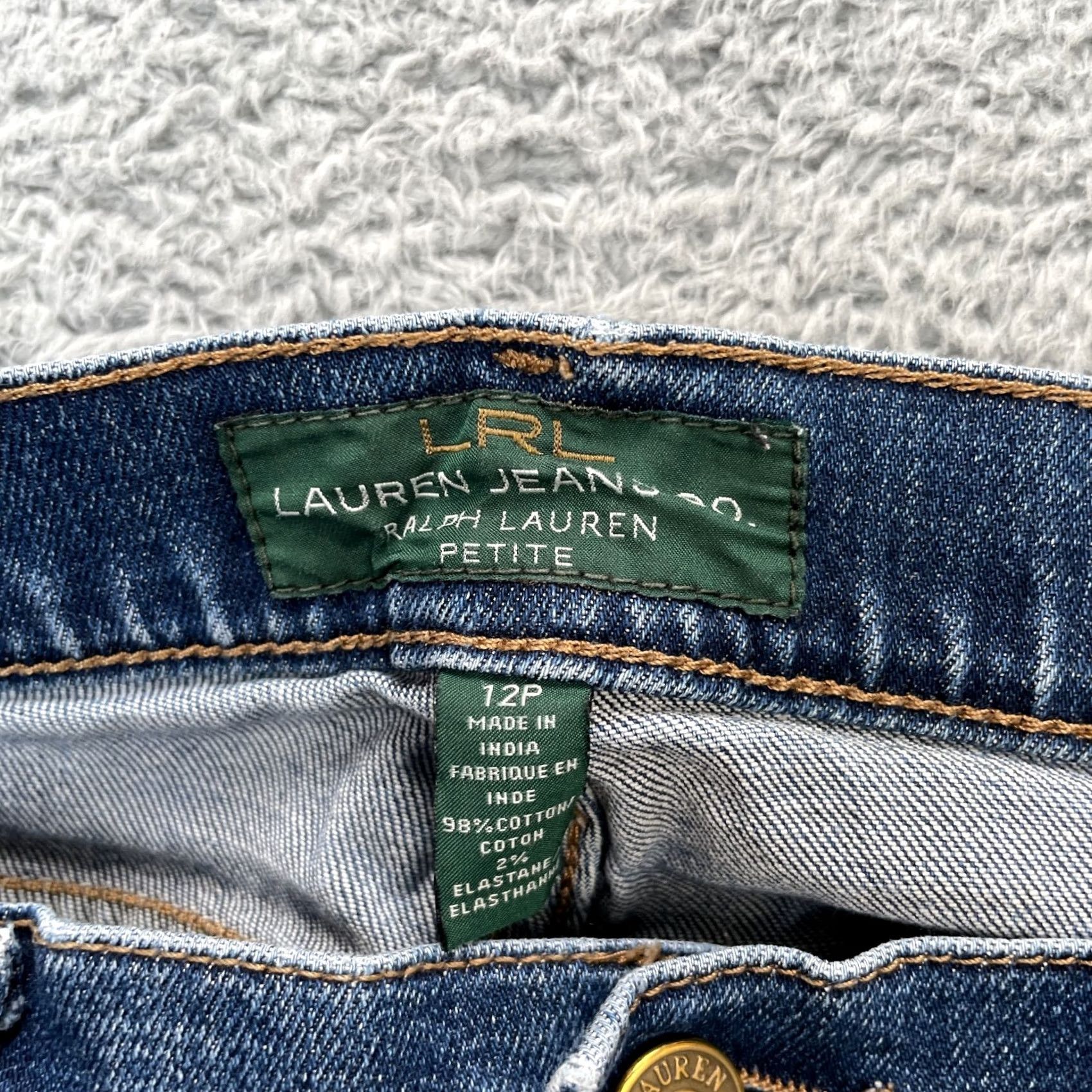 Ralph Lauren Lauren Ralph Lauren Jeans Women 12P Blue Denim Straight Leg Cotton Stretch Light Size 30" / US 8 / IT 44 - 4 Thumbnail