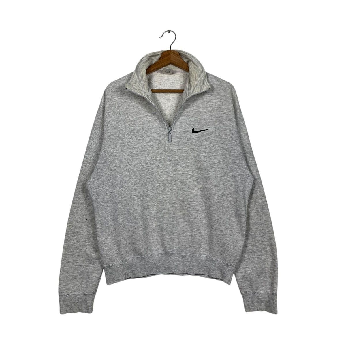 Nike 90s NIKE Small Logo Half Zip Turtleneck Sweatshirt #1689-C75 Size US M / EU 48-50 / 2 - 9 Thumbnail