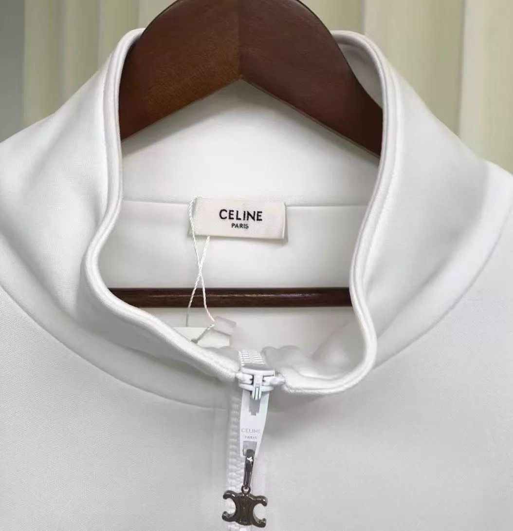 Celine CELINE Solid Letter Logo Track Jacket XXL Size US XXL / EU 58 / 5 - 3 Thumbnail