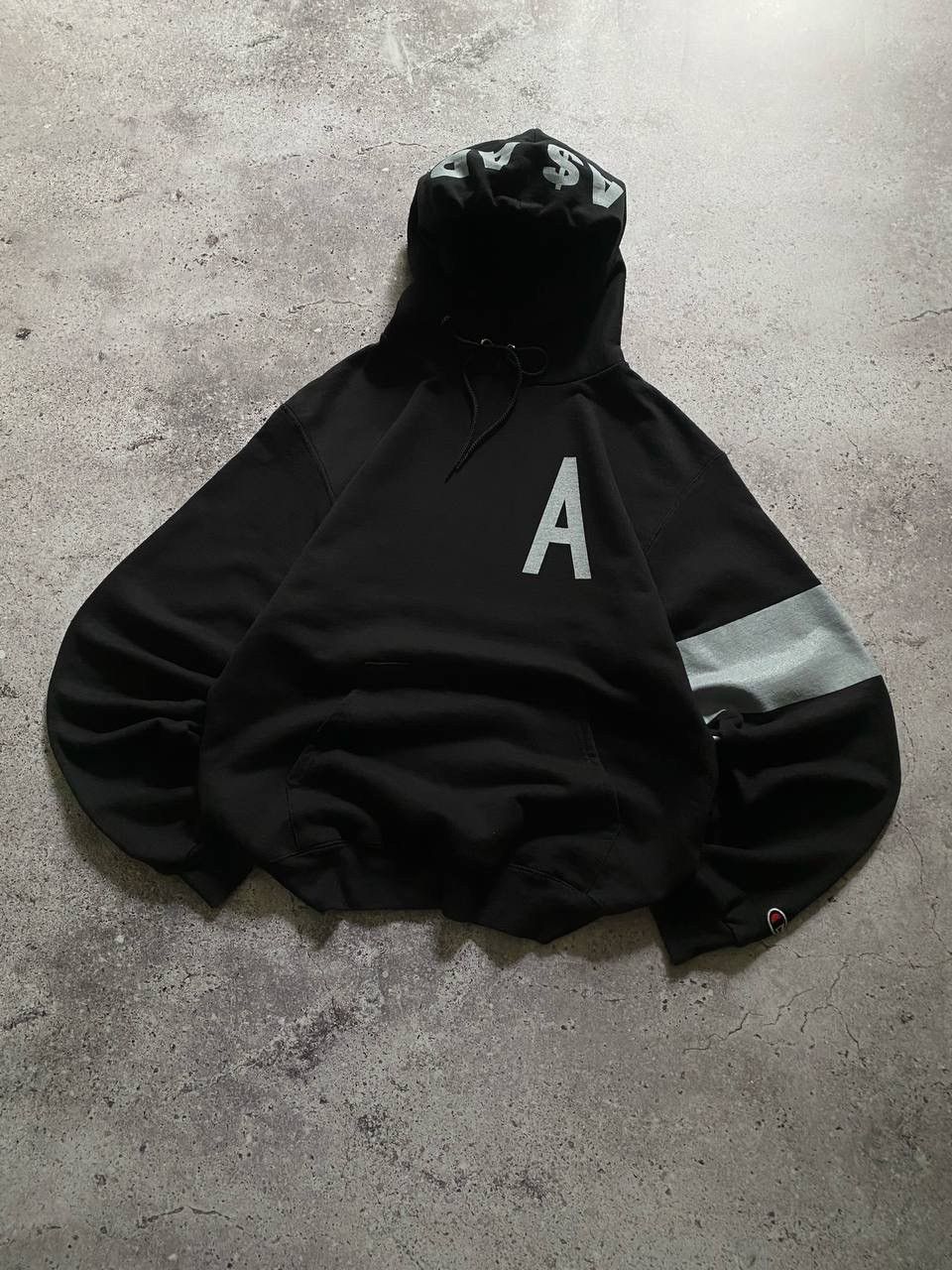 image of Asap Rocky x Champion Very Asap Mob 2013 Tour Tiger Hoodie Champion in Black, Men's (Size Small)