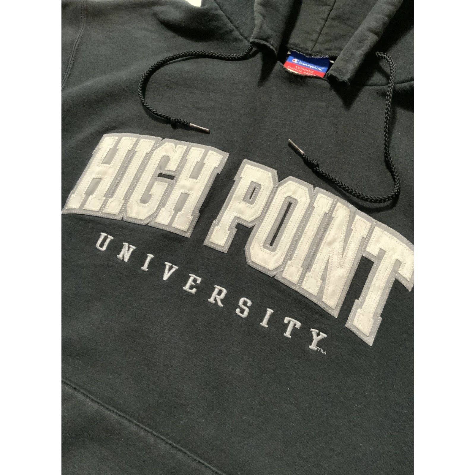 Champion VINTAGE Champion Hoodie Men S Black Football University HPU High Point Panthers Fleece Pullover Sweatshirt Size S Mens Size US S / EU 44-46 / 1 - 6 Thumbnail