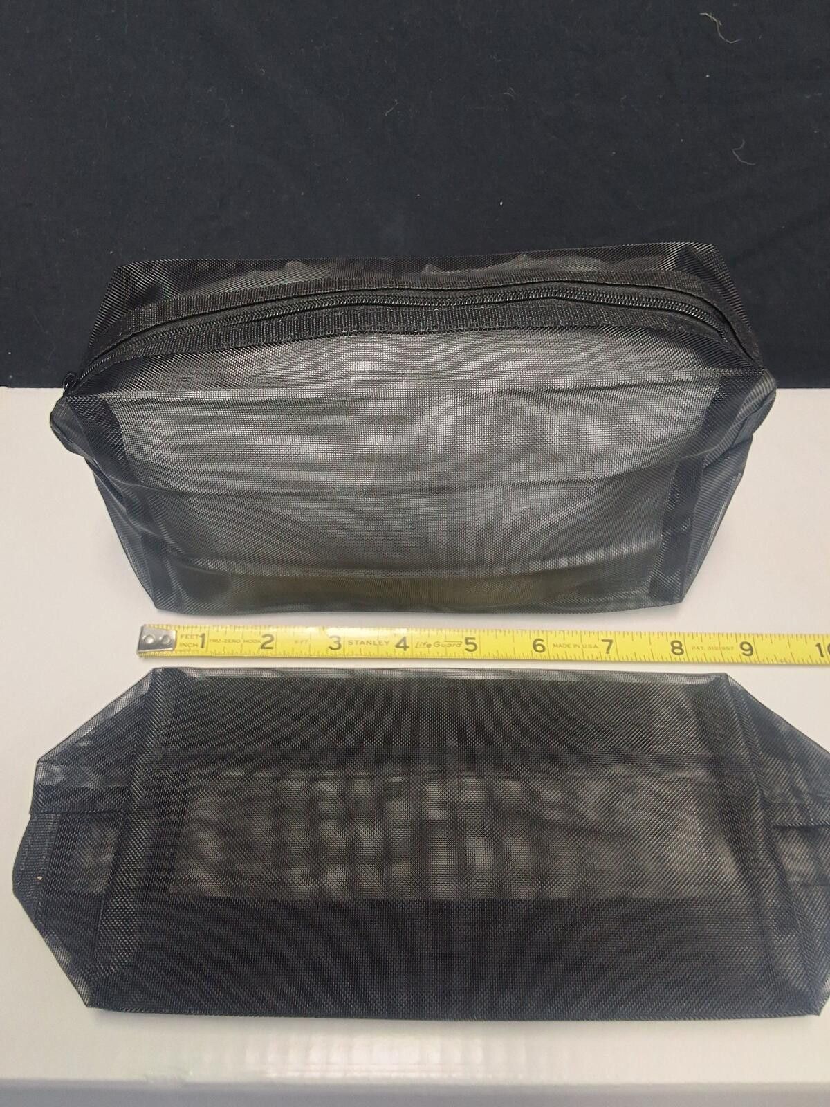 Genetic Manipulation Shinichiro Kuriya Set of 4 Black Mesh Zip Pouches - Versatile Storage Bags Size ONE SIZE - 3 Thumbnail