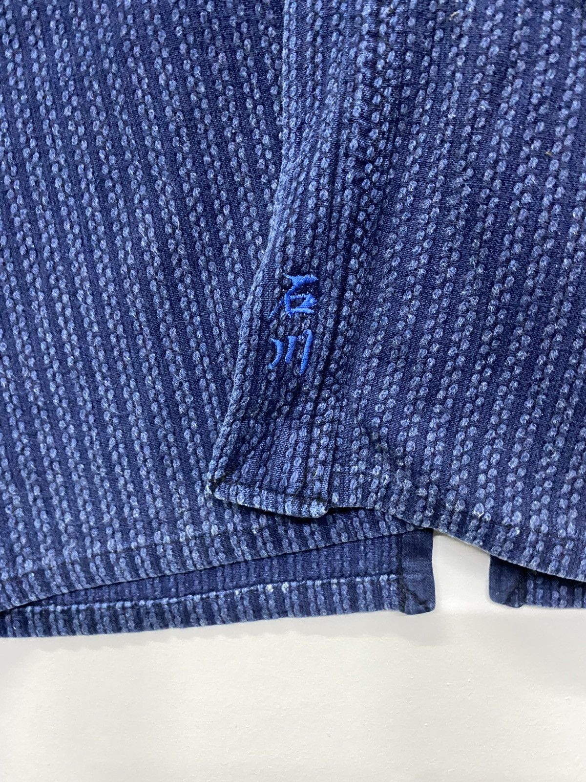 Vintage Vintage Japanese Brand Indigo Blue Kimono Jacket Size US L / EU 52-54 / 3 - 5 Thumbnail