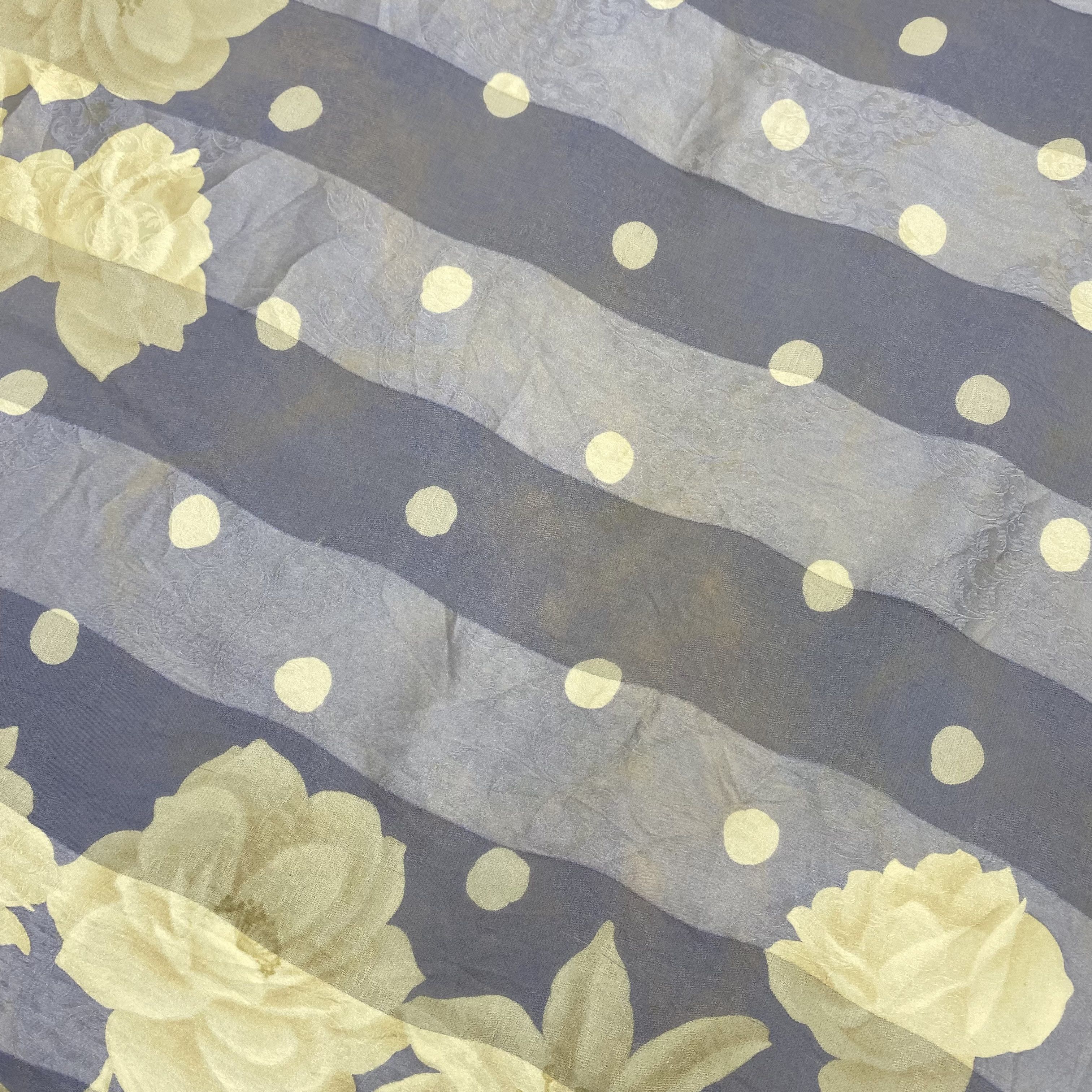 Japanese Brand Vintage Yukisaburo Watanabe SILK Scarf Twill Wraps Scarves Size ONE SIZE - 10 Thumbnail