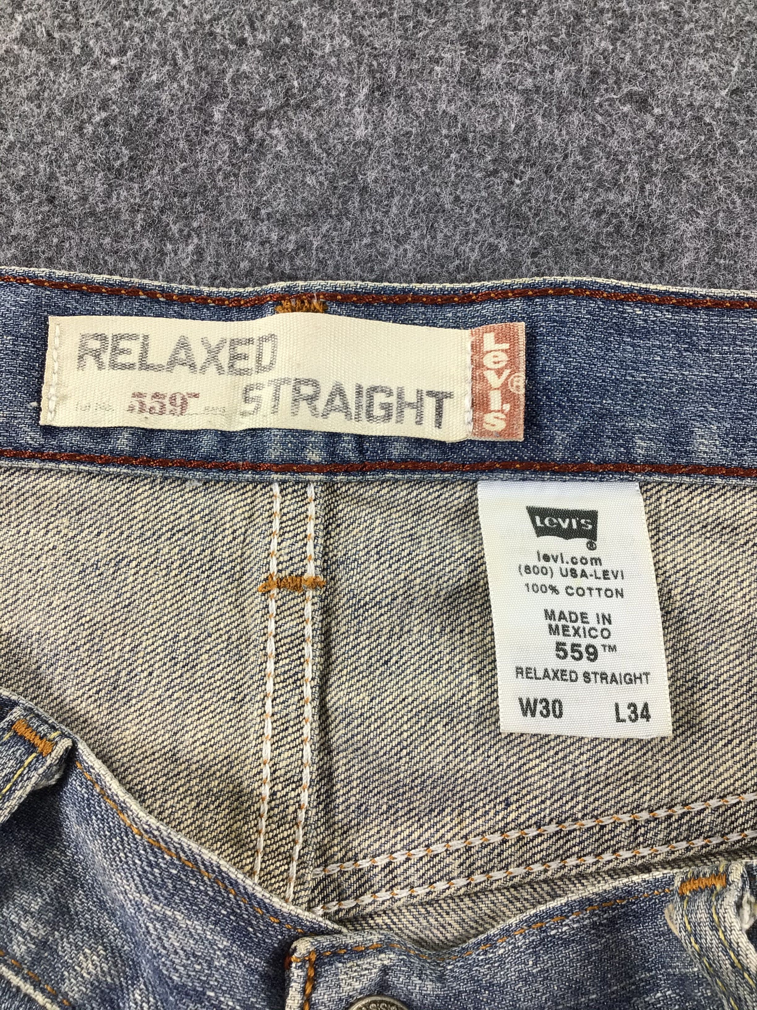 Levi's Vintage Levis 559 Jeans Faded Blue Denim KJ070 Size US 30 / EU 46 - 10 Thumbnail