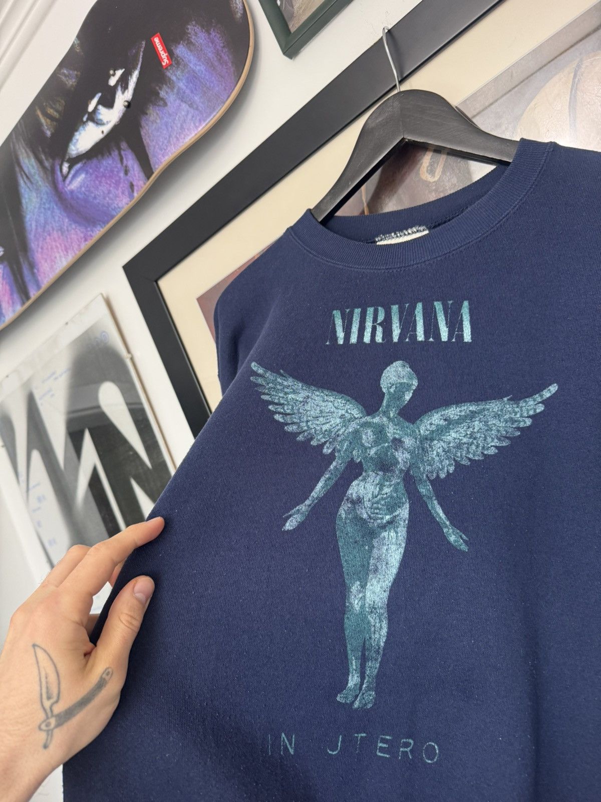Band Tees Vintage Nirvana In Utero 90s Crewneck Band Rock Grunge Rare Size US M / EU 48-50 / 2 - 2 Thumbnail