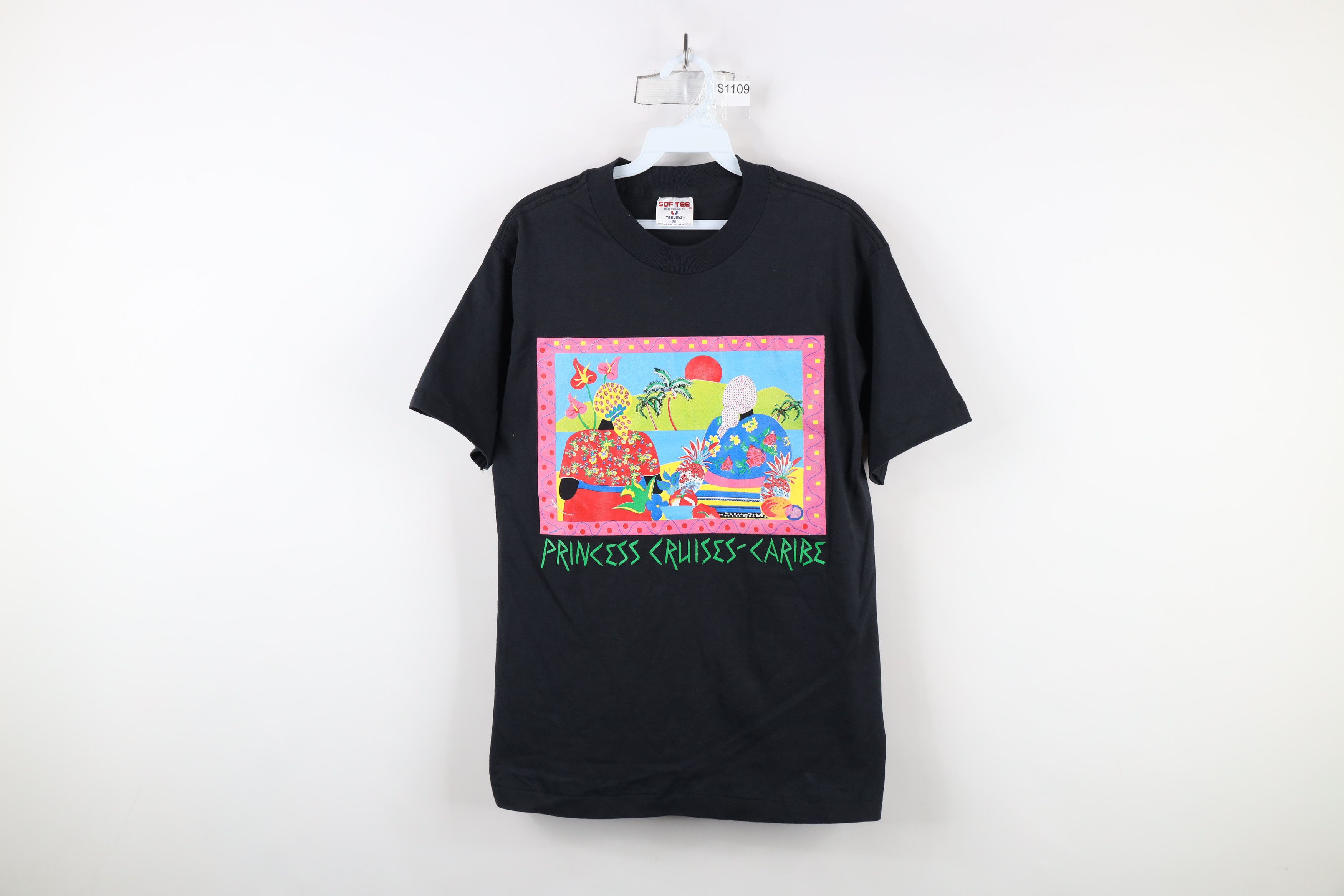 Vintage Vintage 90s Streetwear Princess Cruises Caribe T-Shirt USA Size M / US 6-8 / IT 42-44 - 1 Thumbnail