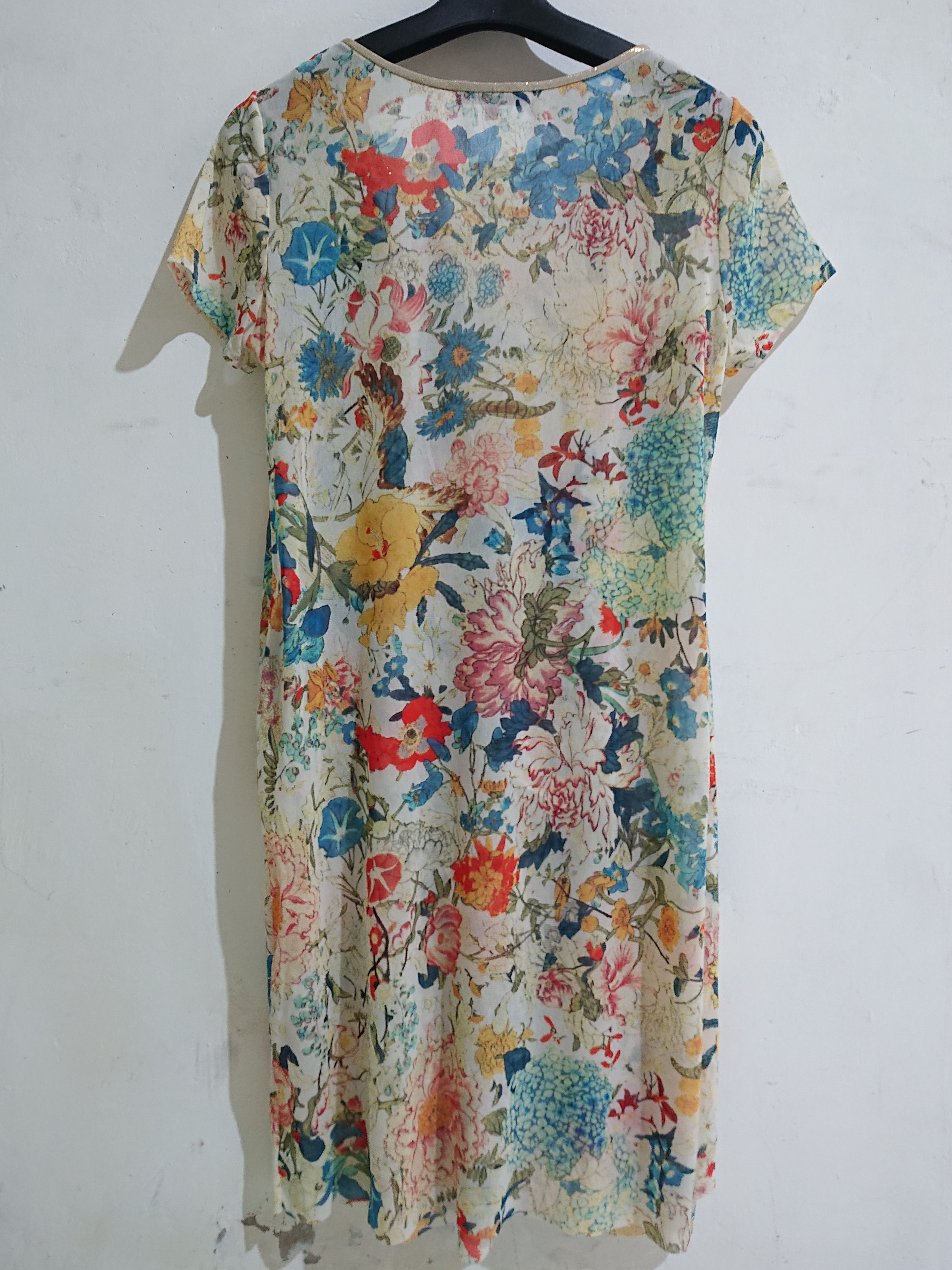 Vintage × Vivienne Tam Vintage vivienne tam floral crisscross draped mesh dress Size S / US 4 / IT 40 - 3 Thumbnail