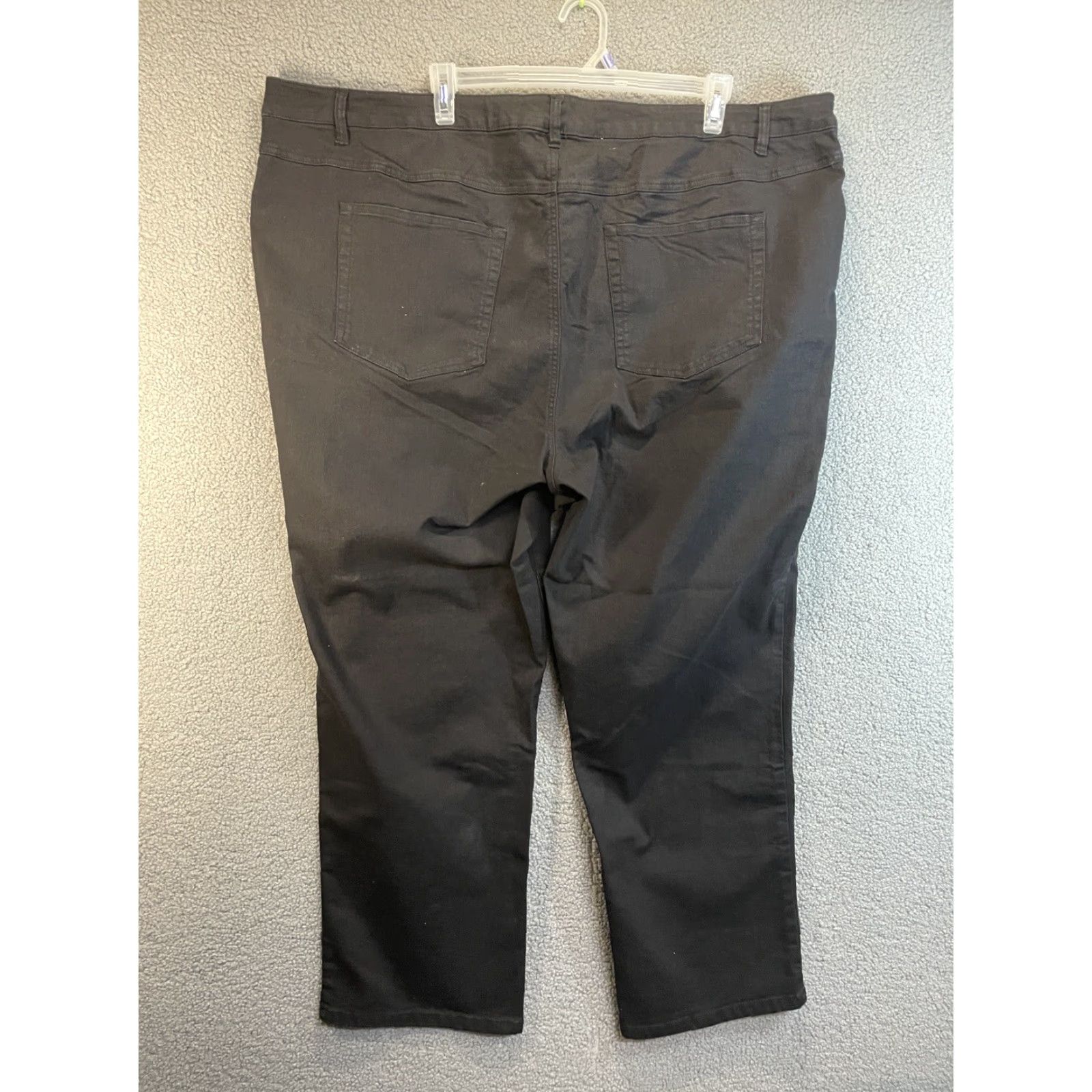 Denime Denim 24/7 Jeans Mens 32W Black Cotton Solid Pants Size 24" / US 00 / IT 34 - 5 Thumbnail