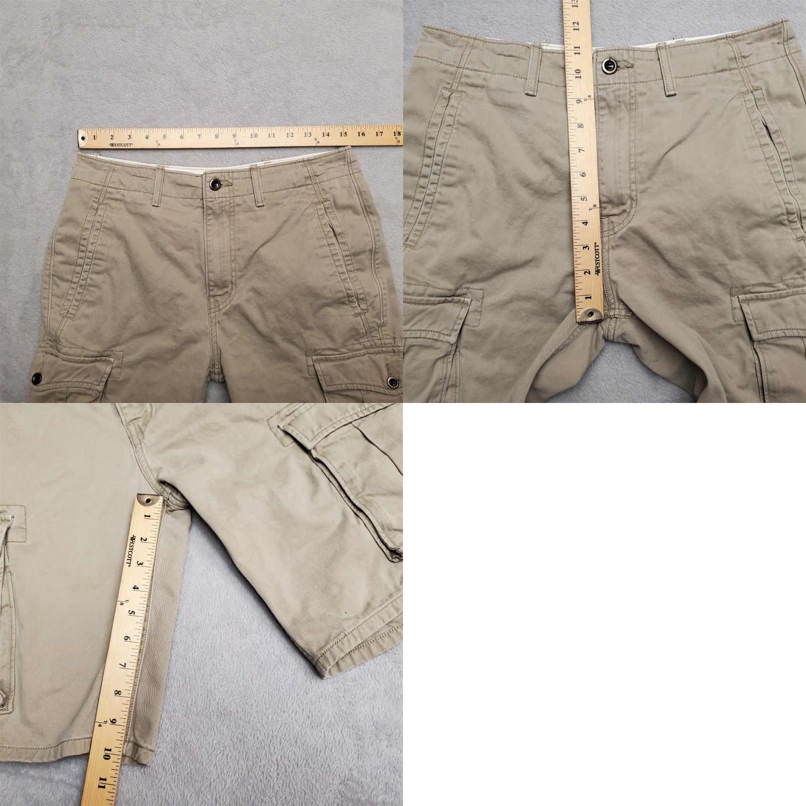 Levi's Levis Shorts Mens 30 Beige Cargo Flat Front Twill Utility Outdoor Casual Comfort Size US 30 / EU 46 - 8 Thumbnail