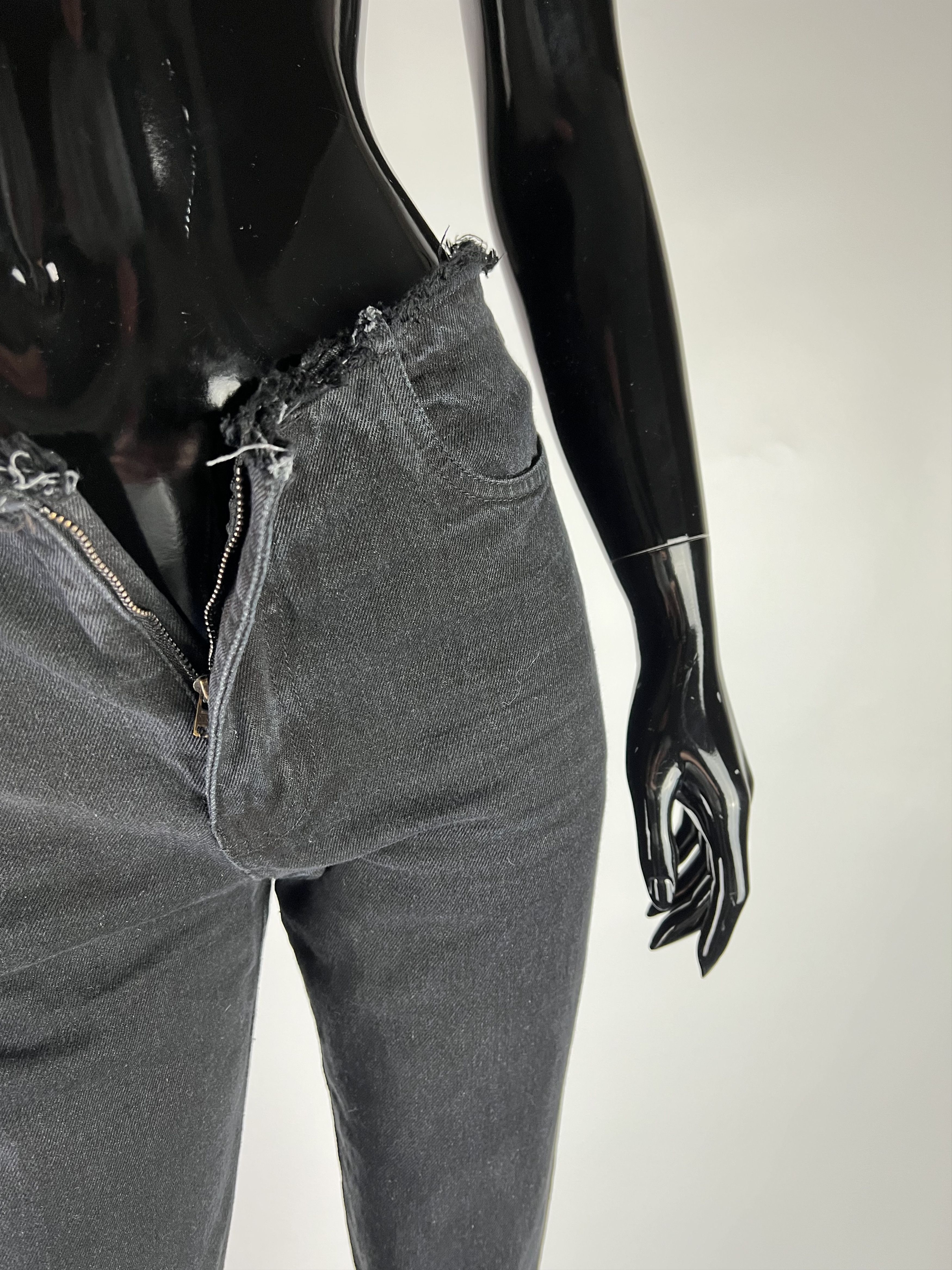 Marques'Almeida Marques Almeida Distressed Cropped Jeans Gray Size 0/XS Size 25" / US 0 / IT 36 - 7 Thumbnail
