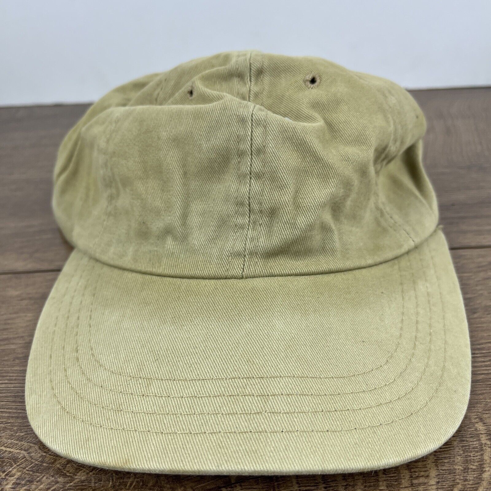 Other Plain Tan Brown Hat Adjustable Adult Size Hat Tan Cap Size ONE SIZE - 5 Thumbnail