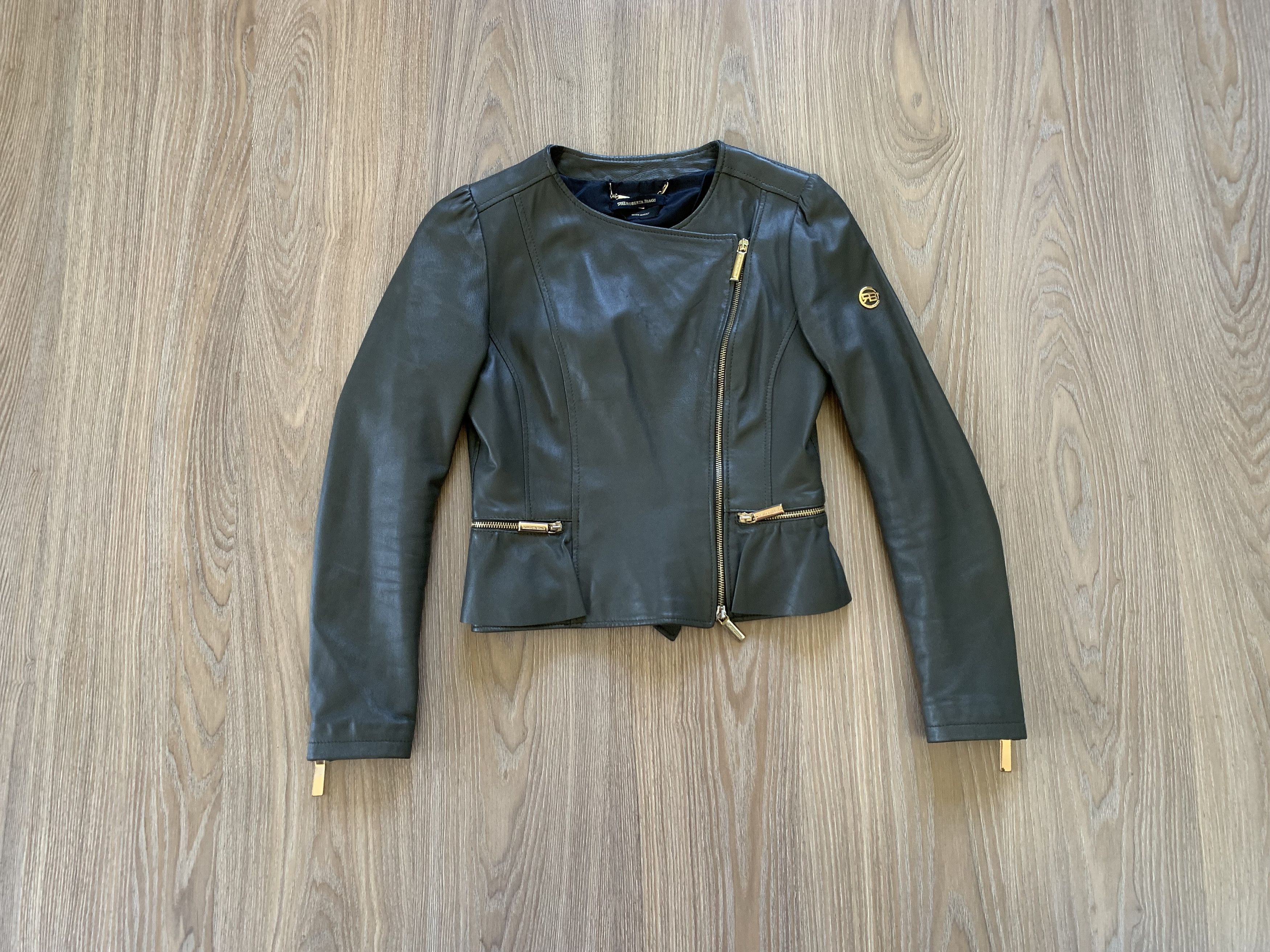 Vintage Roberta Biagi Vintage Leather Jacket Size S / US 4 / IT 40 - 11 Thumbnail