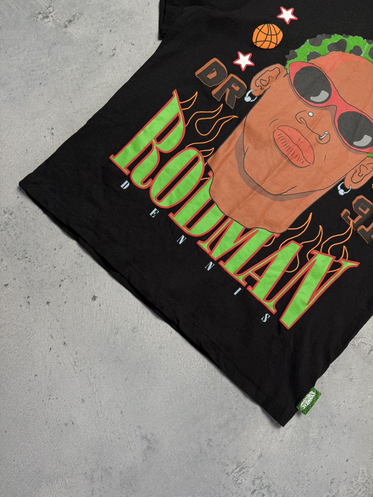 Bershka Dennis Rodman San Antonio Spurs Basketball Green Hair Tee Size US S / EU 44-46 / 1 - 4 Thumbnail