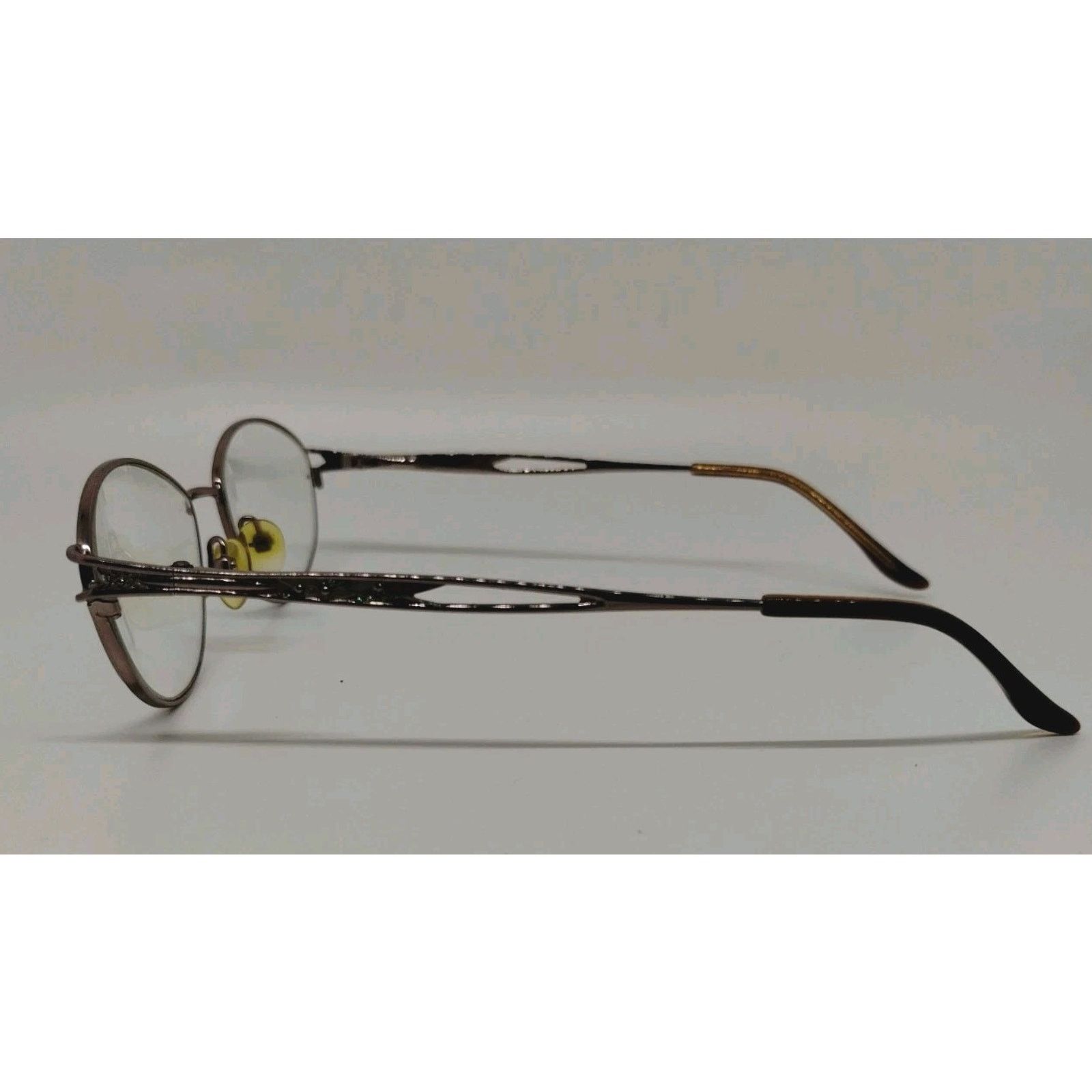 Vintage Elizabeth Arden Eyeglass Frames EA1016-1 GM Gray Stain Glass Size ONE SIZE - 4 Thumbnail