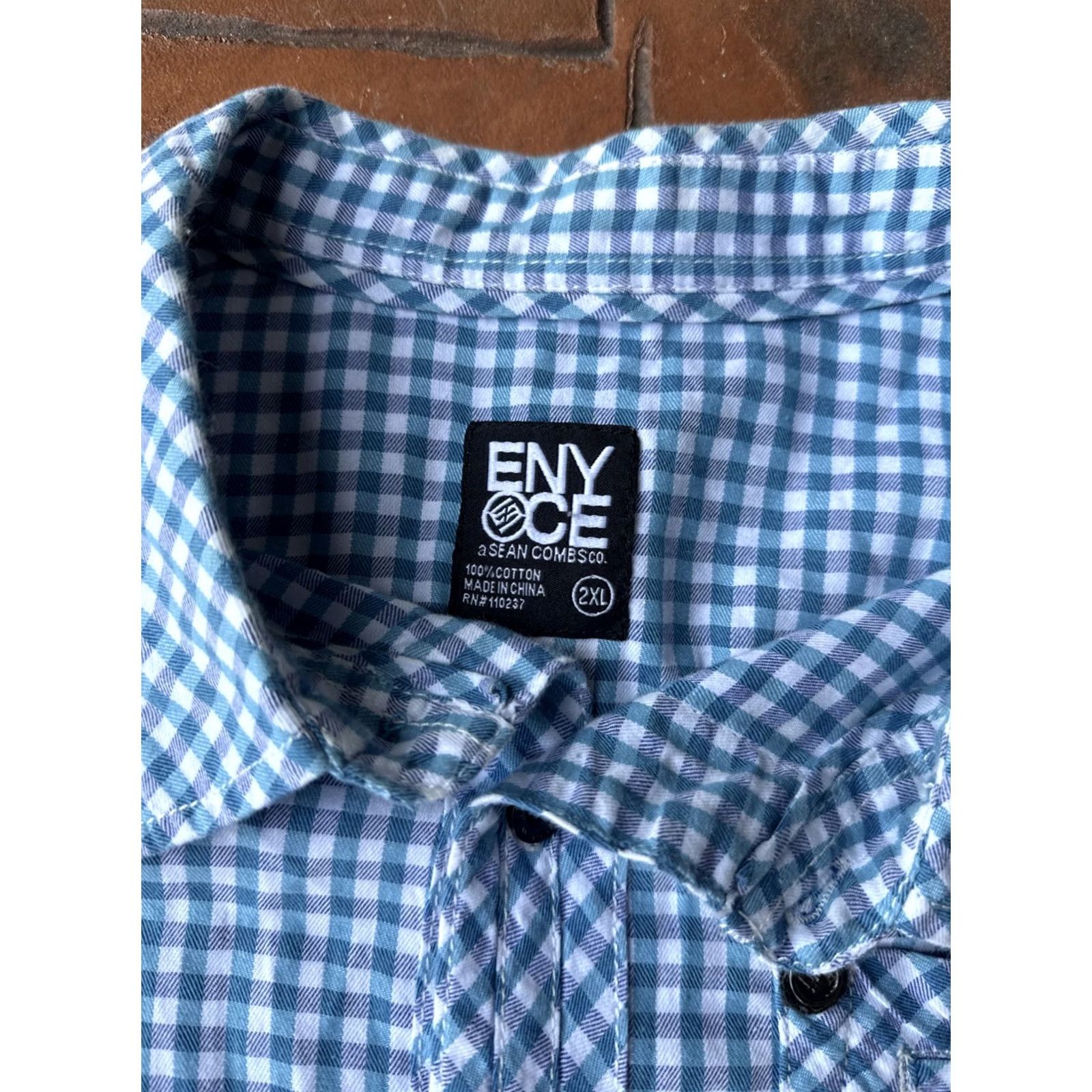 Enyce VINTAGE Y2K Enyce Long Sleeve Button-Up Shirt Mens 2XL Plaid Hip Hop Grunge Shirt Size US XXL / EU 58 / 5 - 2 Thumbnail