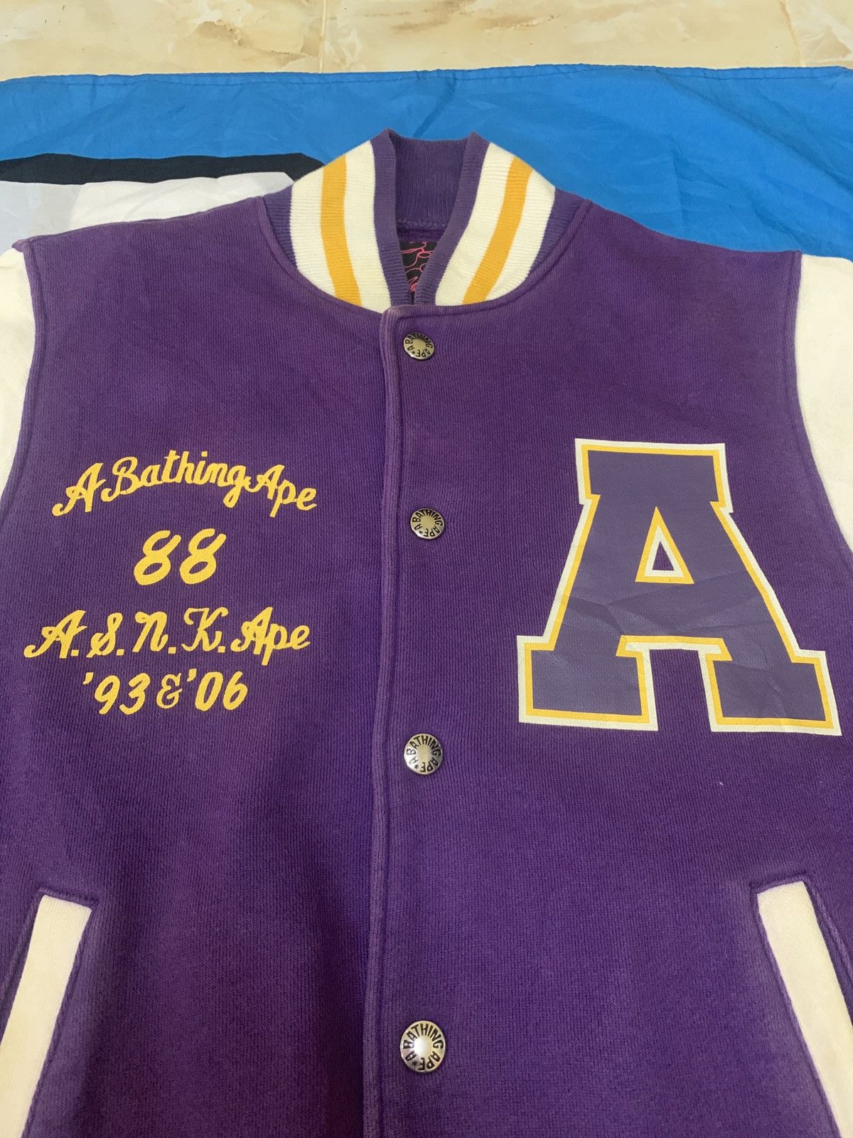 Bape Apee Sweat Varsity Jacket Size XS / US 0-2 / IT 36-38 - 5 Thumbnail