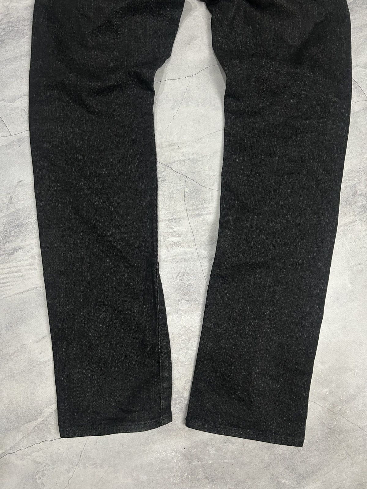 True Religion × Vintage True Religion Ricky Relaxed Straight Black Denim Jeans Y2K Size US 31 - 3 Thumbnail