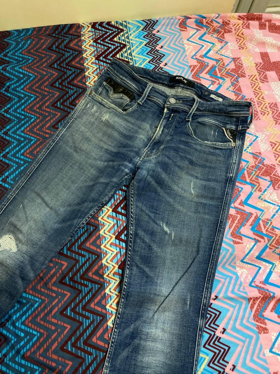Replay × Vintage Y2K Baggy Wide Jeans Pants Bootcut Size US 33 - 7 Thumbnail