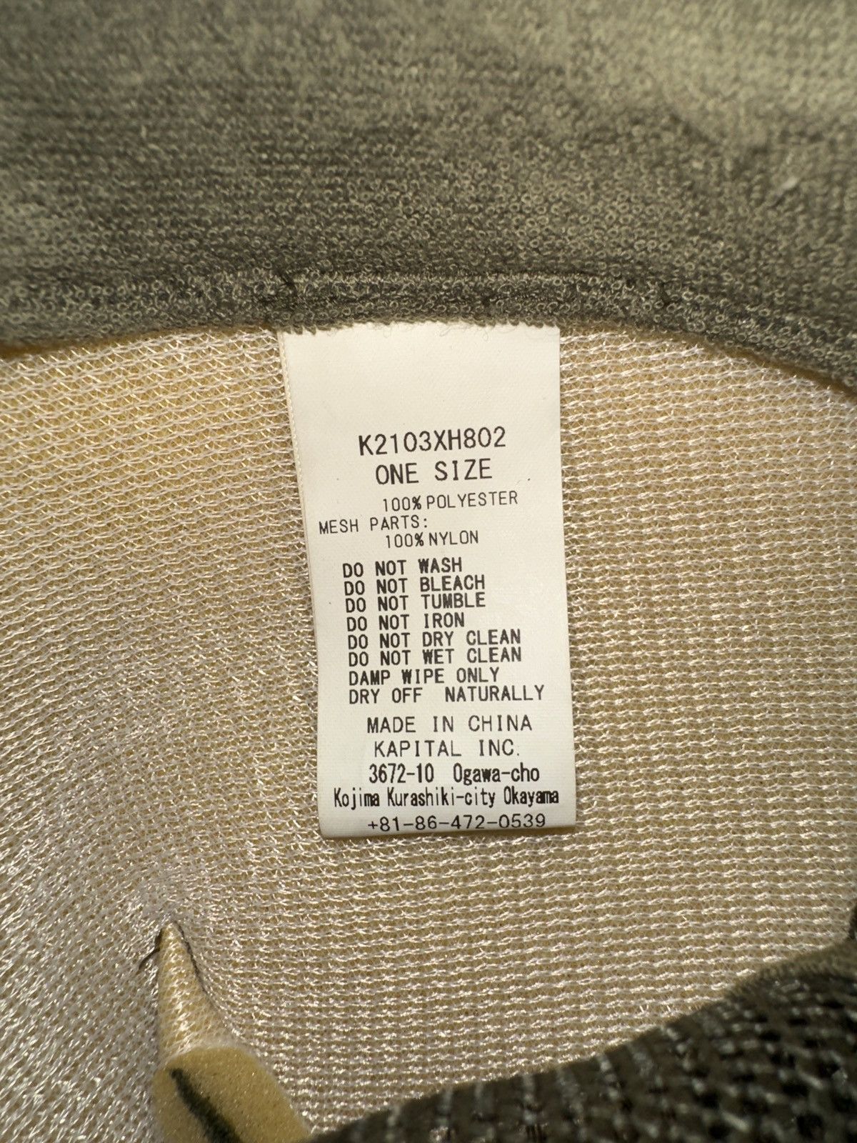 Kapital Kountry Kapital Knee Kid On The Block Track Trucker Hat Olive Size ONE SIZE - 10 Thumbnail