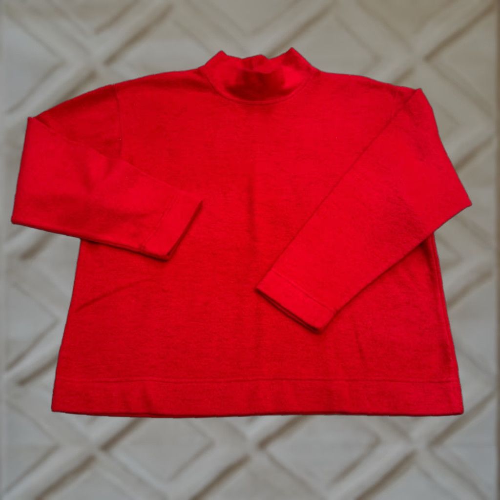 Vintage VINTAGE 90s BFA Classics Missy Mock Neck Pullover Sweater Womens XL Red Size XL / US 12-14 / IT 48-50 - 1 Thumbnail
