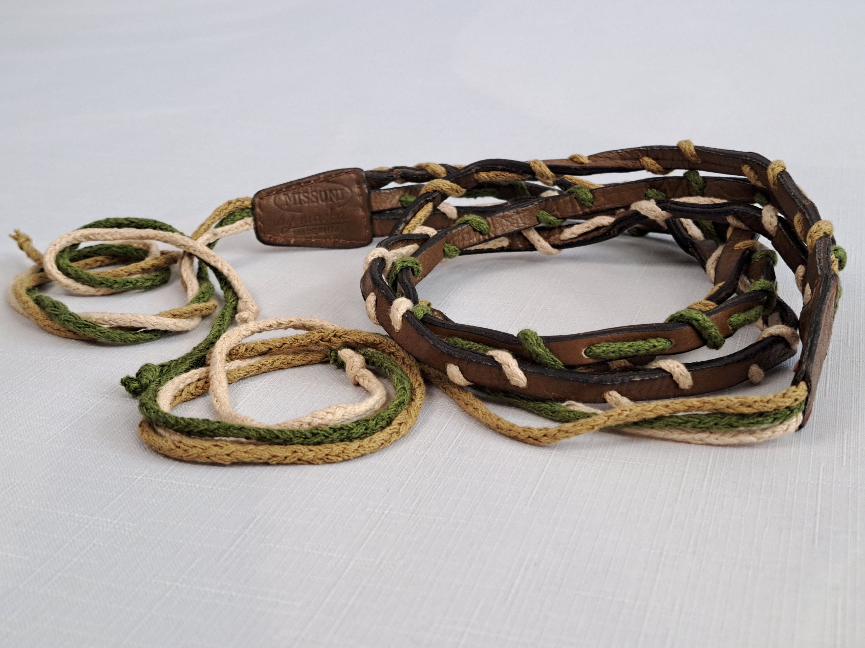 Missoni Vintage 70s Missoni leather belt. Size ONE SIZE - 3 Thumbnail