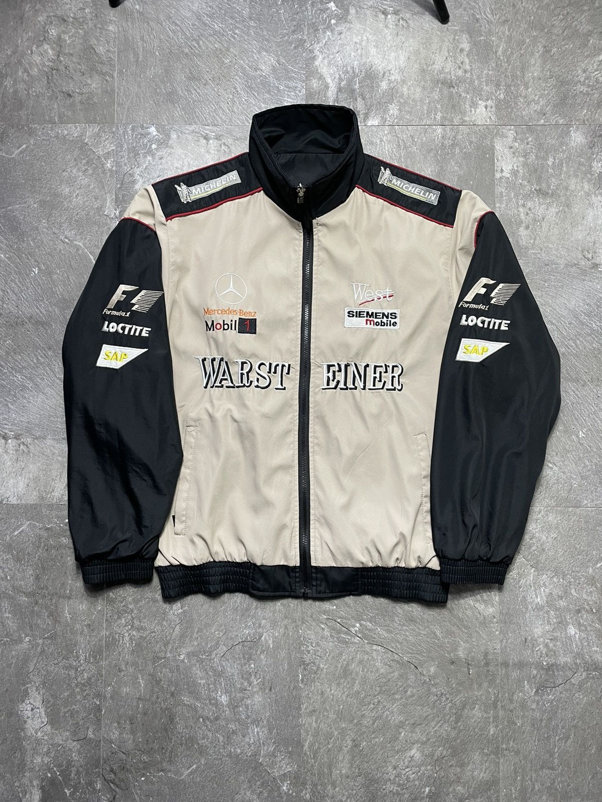 Formula 1 Vintage Mercedes-Benz West Warsteiner F1 Racing Jacket Y2K Size US M / EU 48-50 / 2 - 2 Thumbnail