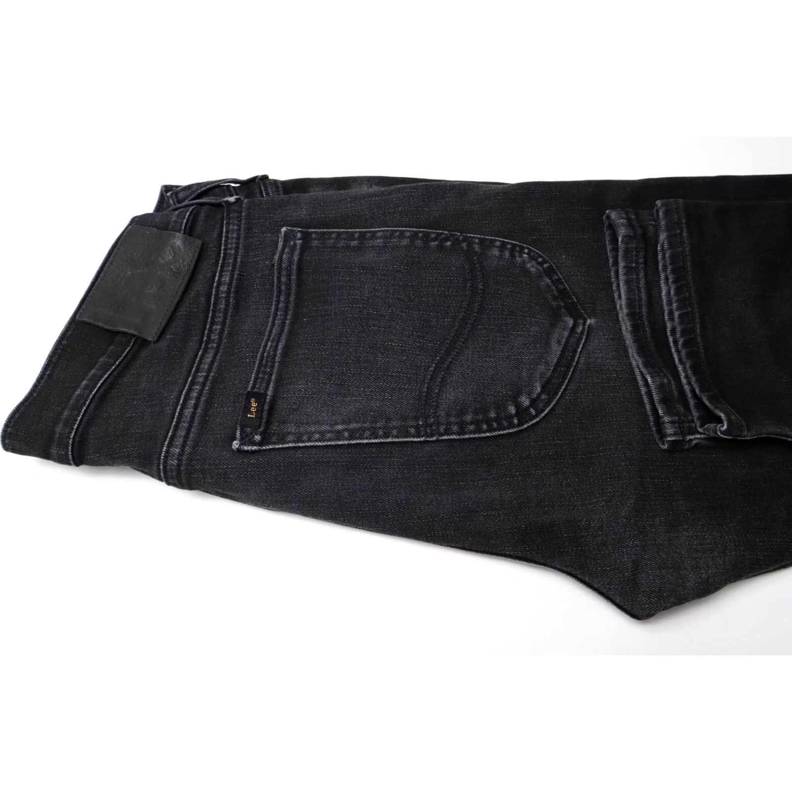 Lee LEE Luke Jeans Slim Fit Washed Black Denim Zip Fly Stretched W32/L32 Mens Jeans Slim 32x32 Size US 32 / EU 48 - 5 Thumbnail