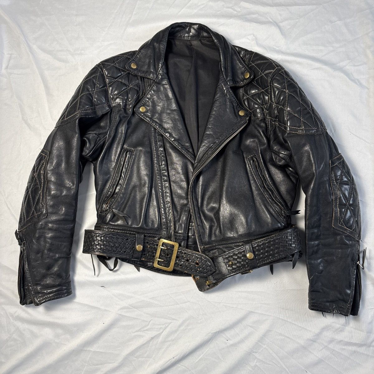Other Vintage Langlitz Columbia Motorcycle Leather Jacket w/Belt Size US M / EU 48-50 / 2 - 1 Thumbnail