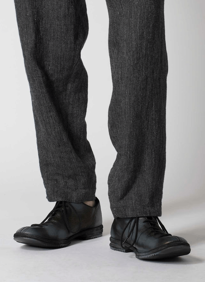 Yohji Yamamoto Yohji Yamamoto Pour Homme - FLAX TOP GABARDINE SLIM PANTS Size US 30 / EU 46 - 18 Thumbnail