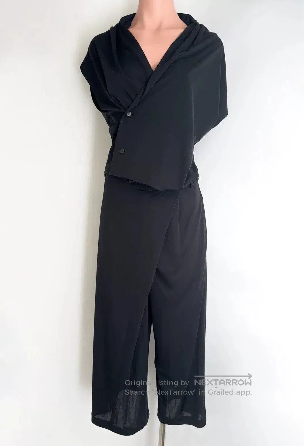Yohji Yamamoto YOHJI YAMAMOTO Black Deformed Set. Size 27" / US 4 / IT 40 - 1 Thumbnail