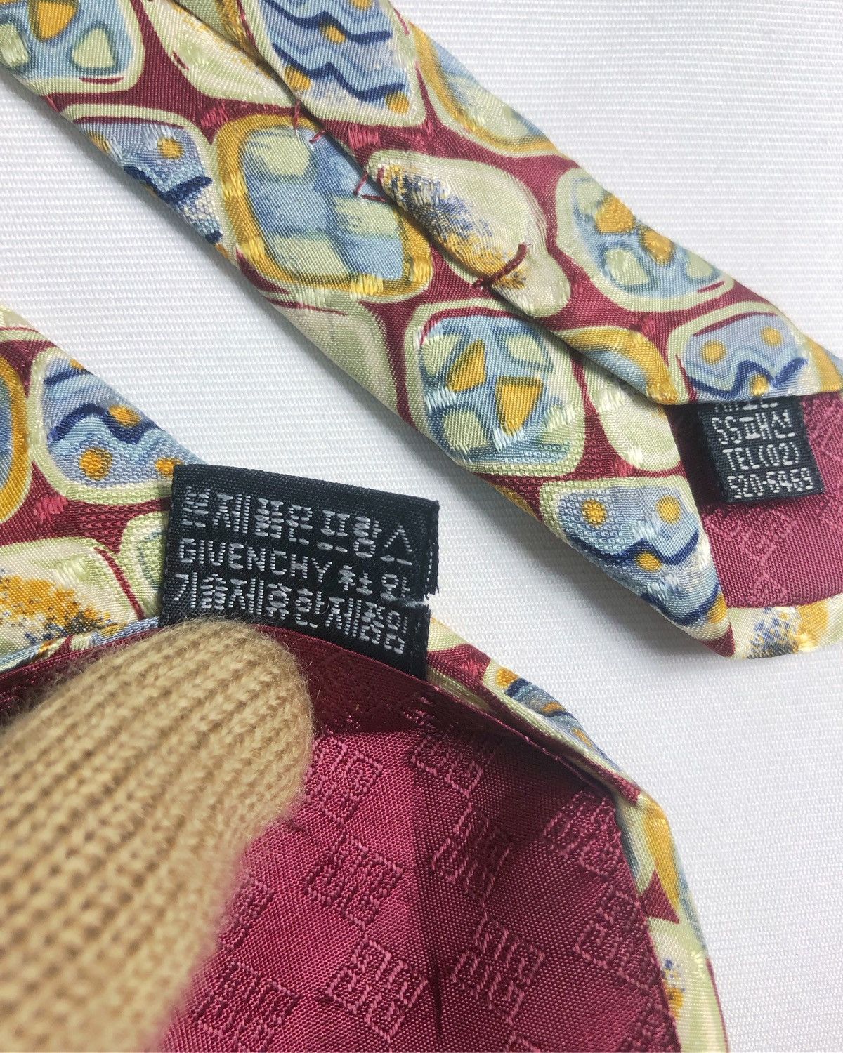 Givenchy Rare Vintage Monsieur Givenchy Silk Tie Size ONE SIZE - 9 Thumbnail