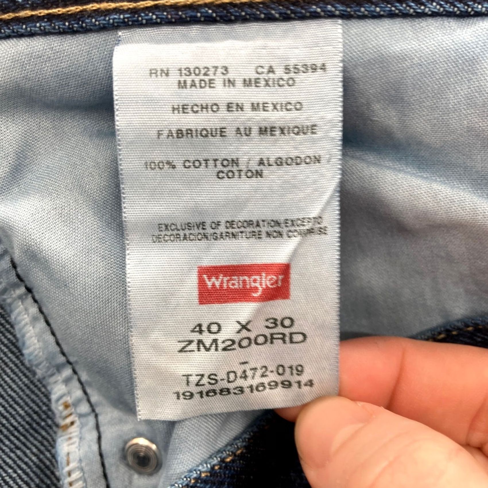 Wrangler Wrangler Authentics Jeans Men 40x30 Relaxed Fit Straight Dark Blue Denim Size US 40 / EU 56 - 5 Thumbnail