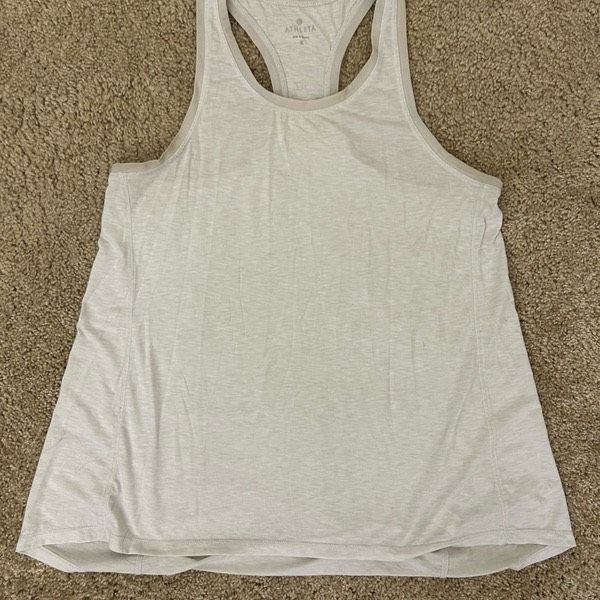 Athleta Athleta Breezy Sleeveless Shirt Tank Top, Beige Shirt, Size Size S / US 4 / IT 40 - 1 Thumbnail