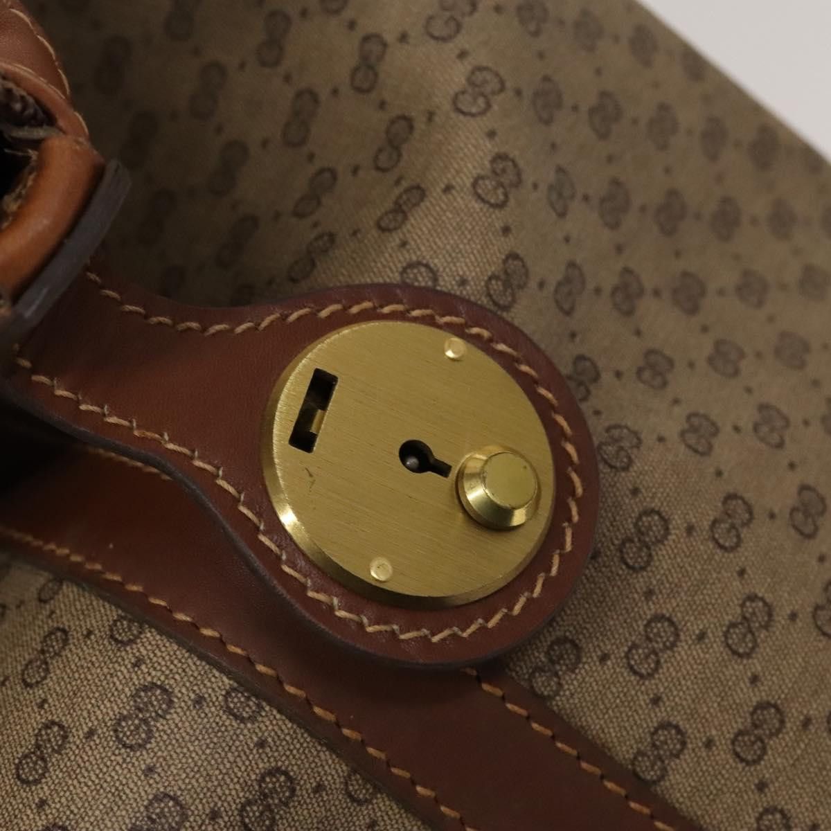Gucci GUCCI Micro GG Supreme Boston Bag Pvc Beige Gold 012 024 Size ONE SIZE - 16 Thumbnail