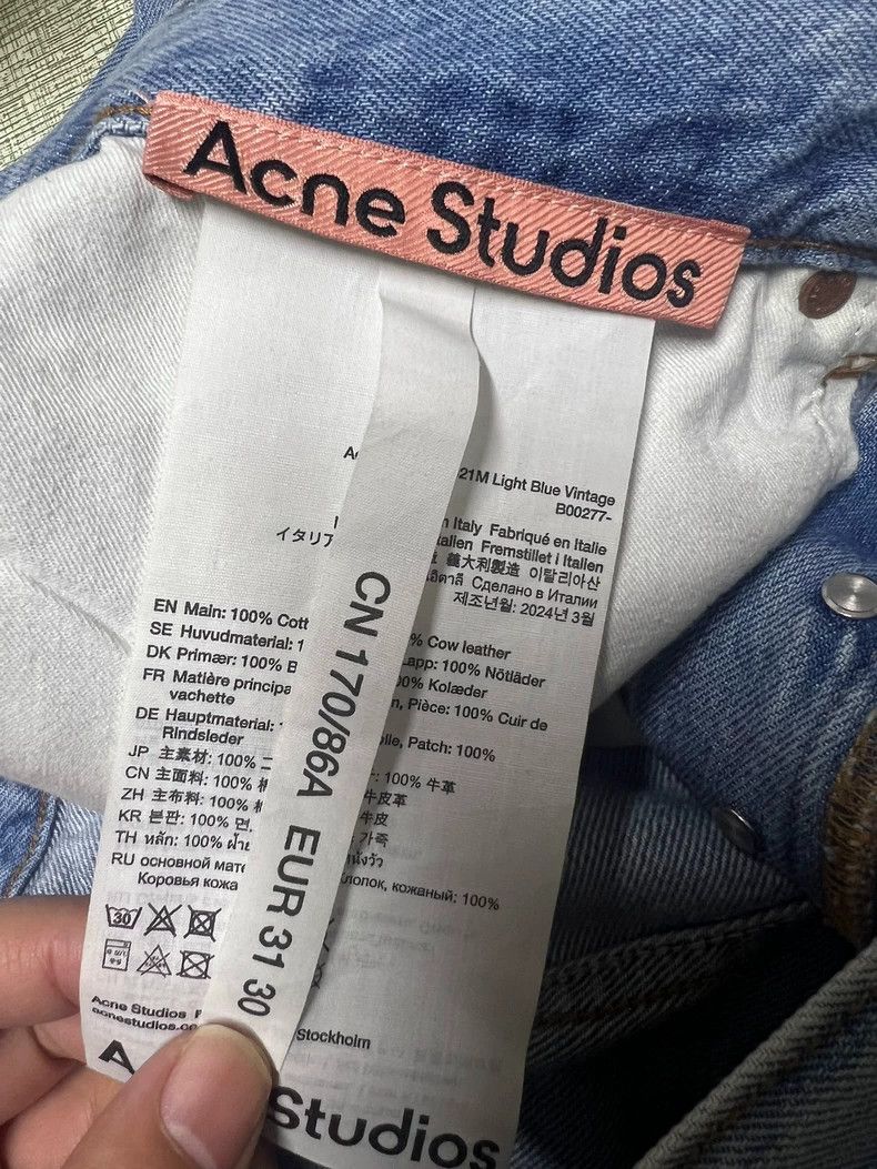 Acne Studios Acne studios Light blue straight leg jeans 2502-Nextarrow Size US 31 - 5 Thumbnail