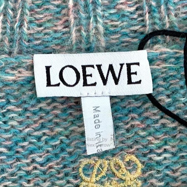 Loewe Loewe Color Blocked Logo Embroidered Wool Round Neck Long Size M / US 6-8 / IT 42-44 - 6 Thumbnail