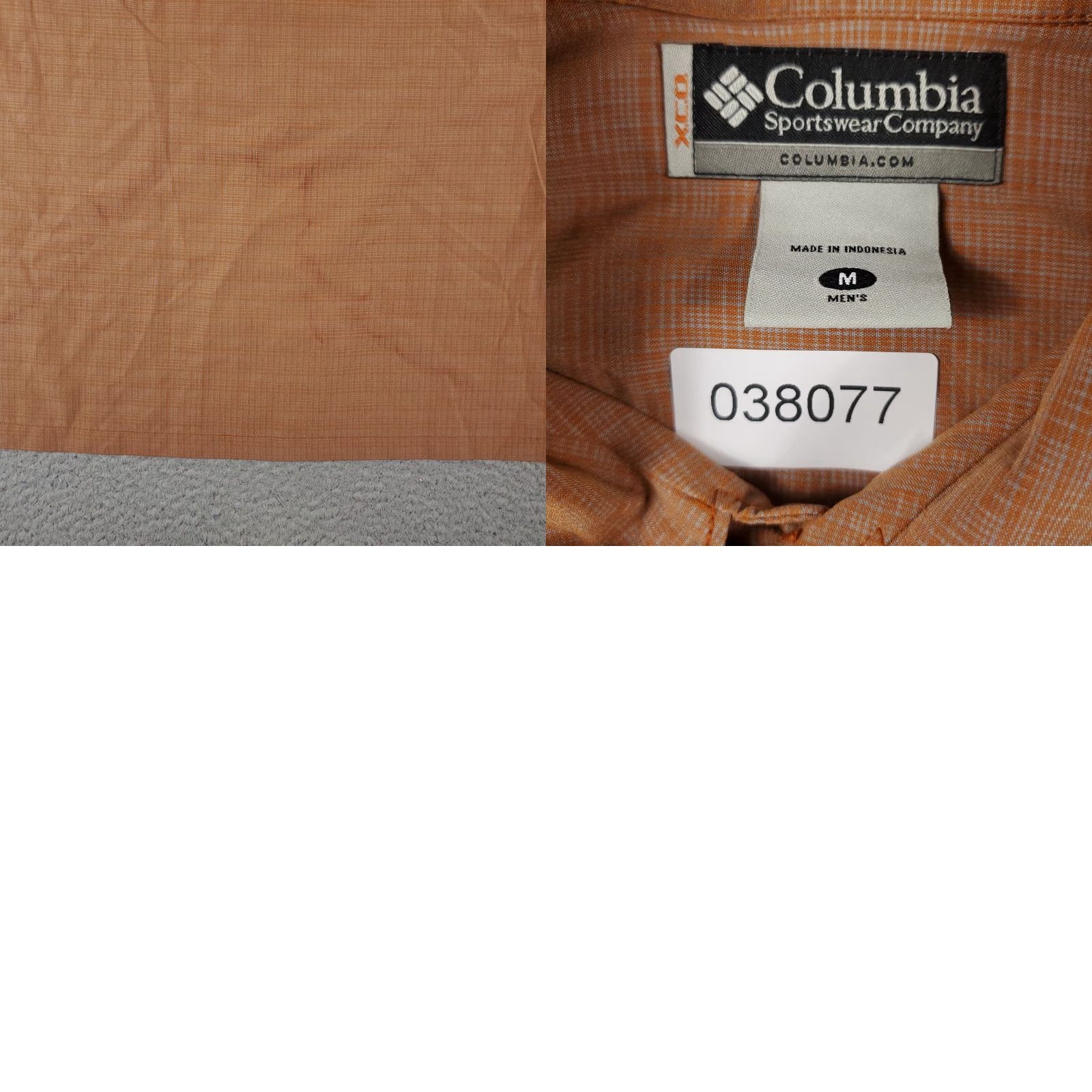 Vintage Columbia Shirt Mens Medium Beige Plaid Button-Up Short Sleeve Collared Pocket Formal Casual Travel Workwear Size US M / EU 48-50 / 2 - 8 Thumbnail