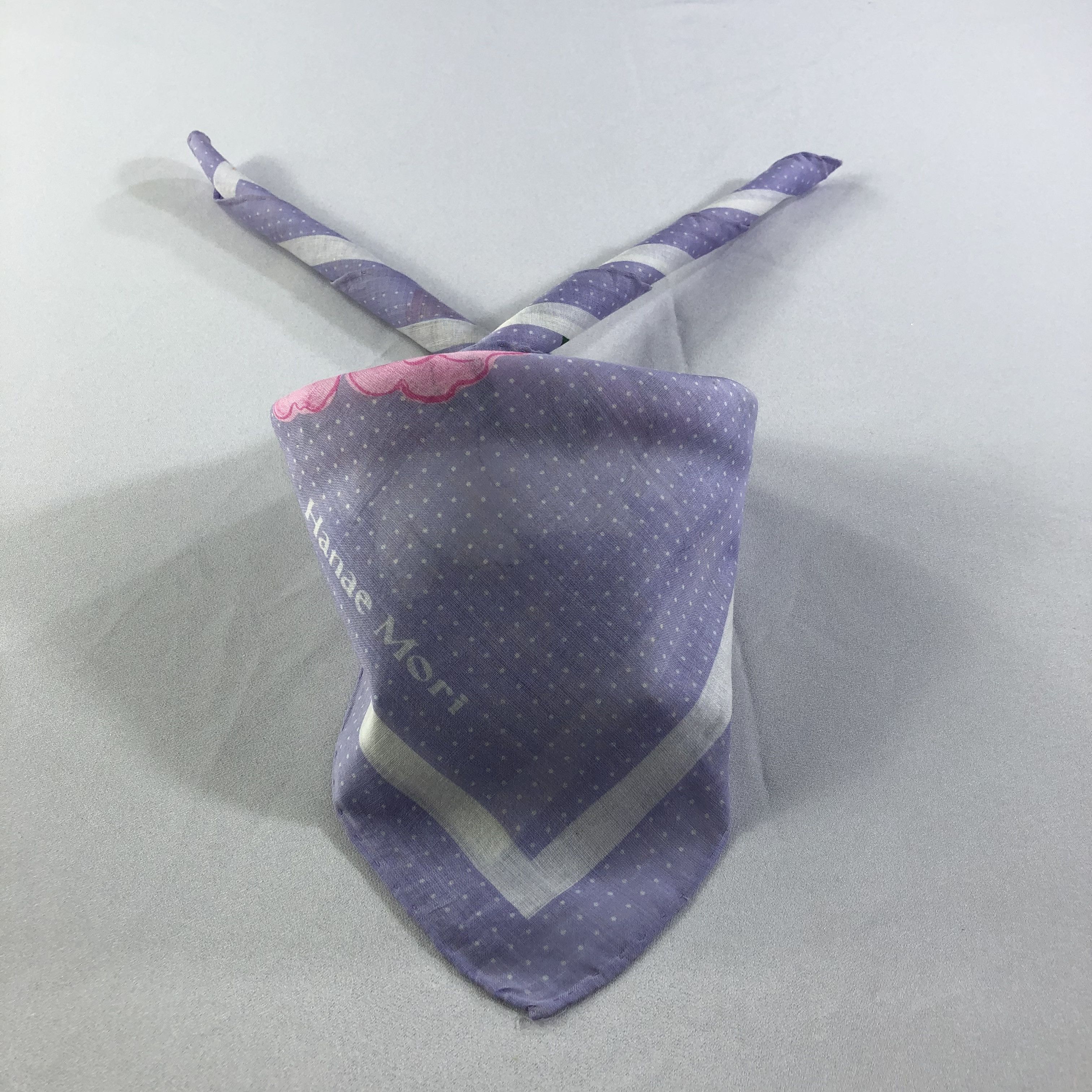 Hanae Mori Hanae Mori Handkerchief Neckerchief Bandana H1764 Size ONE SIZE - 3 Thumbnail