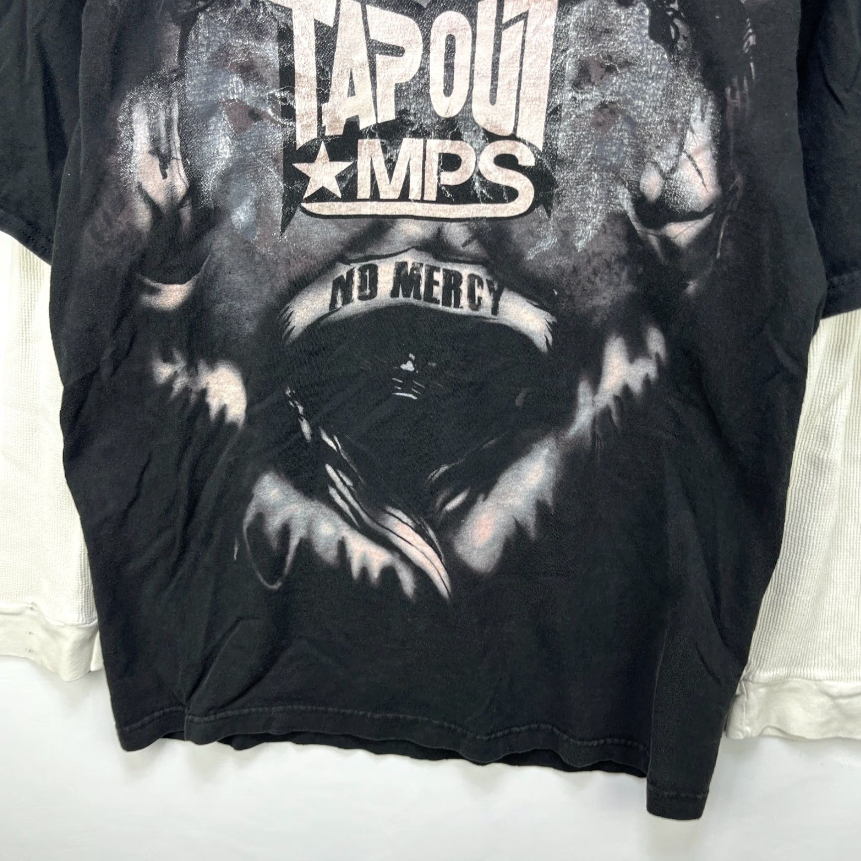 Tapout VINTAGE Tapout MPS No Mercy Y2K Long Sleeve Shirt L Black Men's Shirt Size US L / EU 52-54 / 3 - 2 Thumbnail