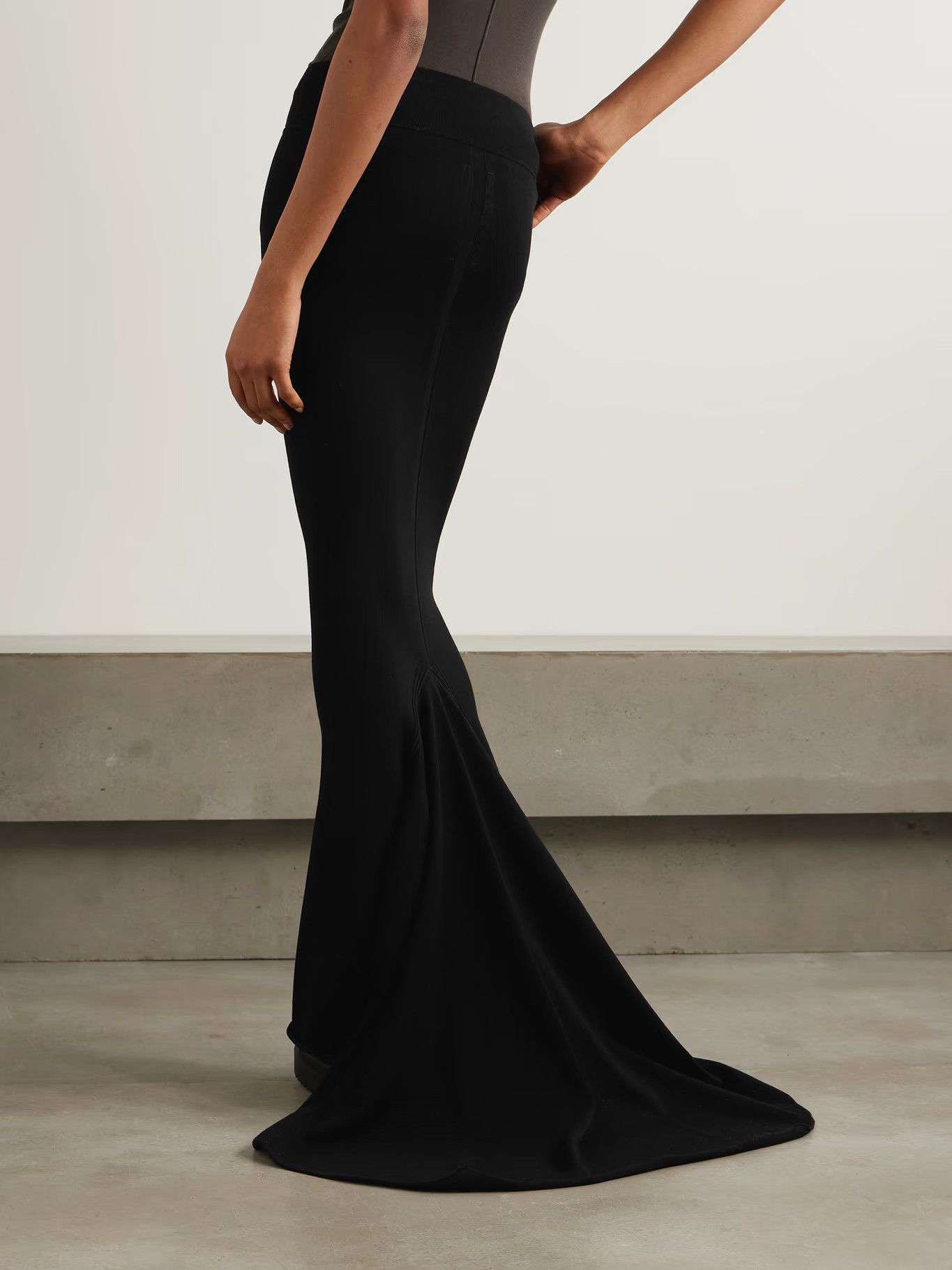 Rick Owens o1y0126 Maxi Skirt in Black Size 26" / US 2 / IT 38 - 4 Thumbnail