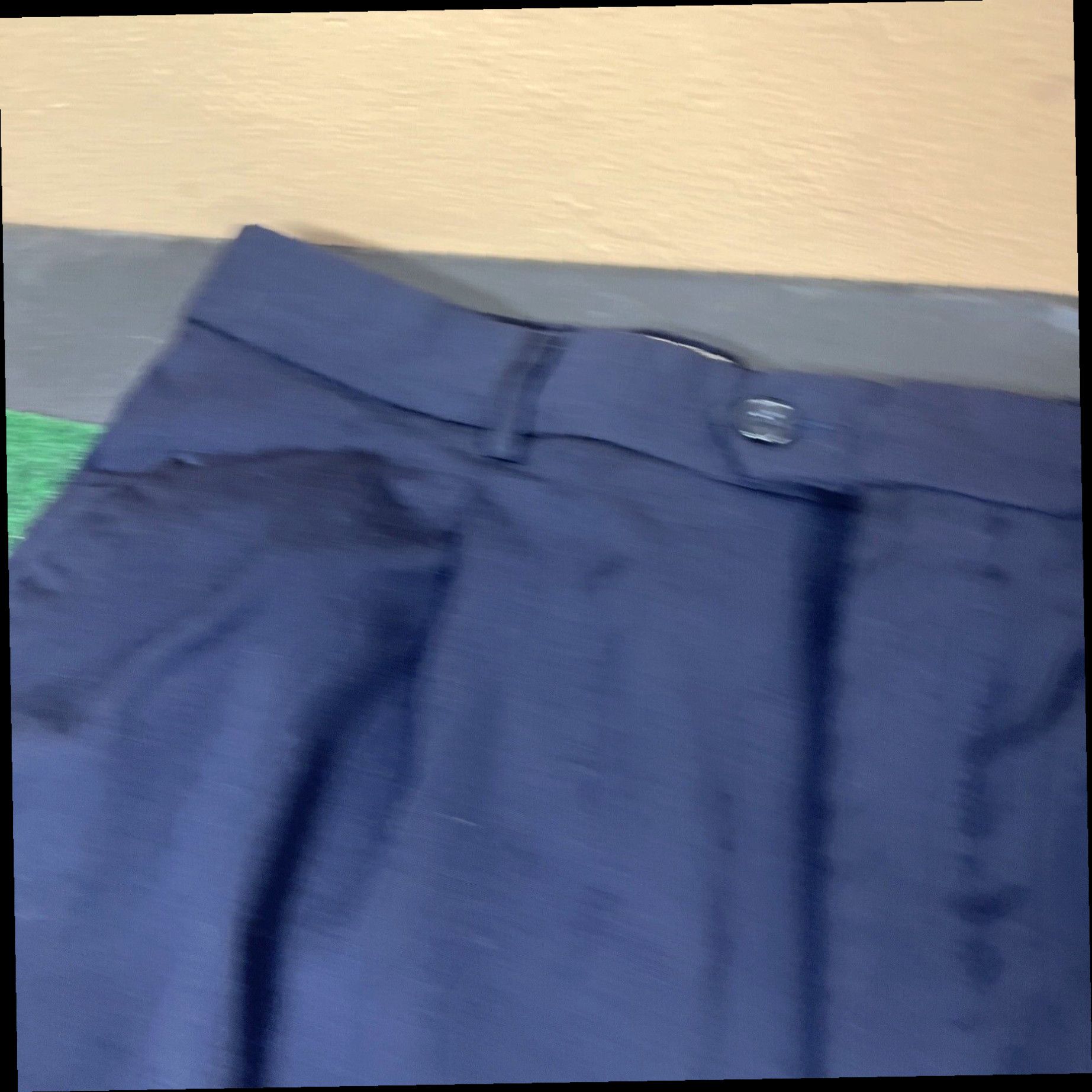 Vintage Mens Giorgio Sanetti Navy Super 100s Italy Pleated Cuffed Dress Pants 36 x 30 Size US 36 / EU 52 - 3 Thumbnail