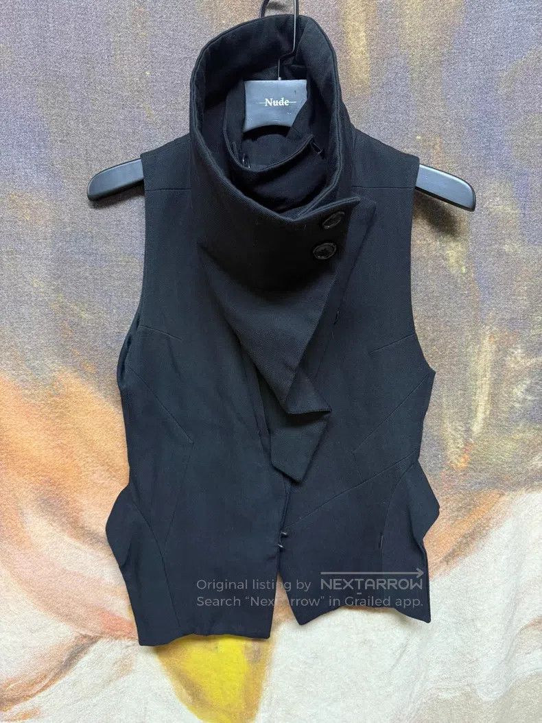 Ann Demeulemeester Ann Demeulemeester Deconstructed Multi-Layered Wool Vest Size XXS / US 00 / IT 34 - 2 Thumbnail
